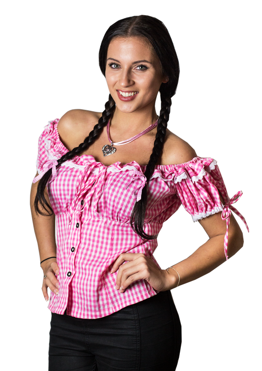 1317 Bavarian blouse Liesl Pink - Beerfest collection