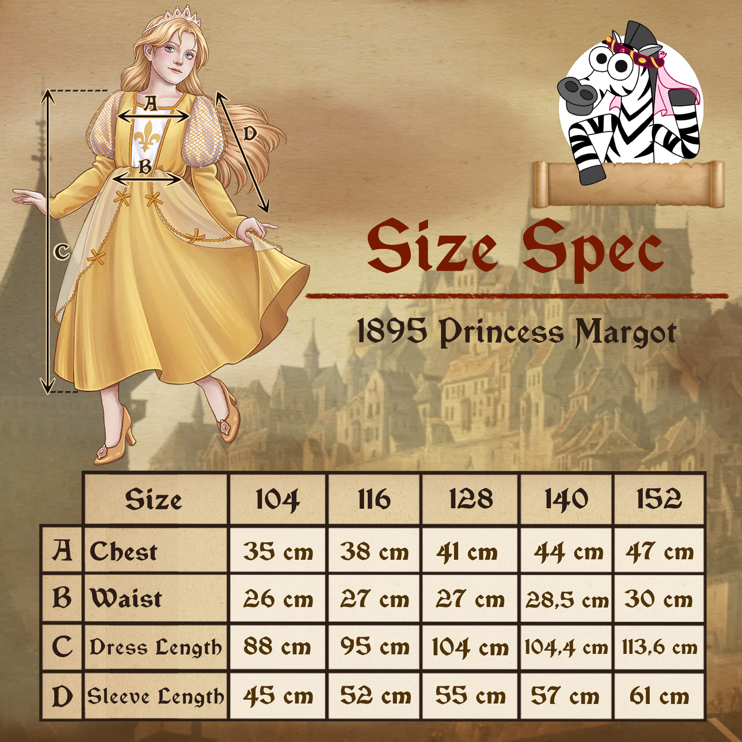1895 Princess Margot - Medieval collection