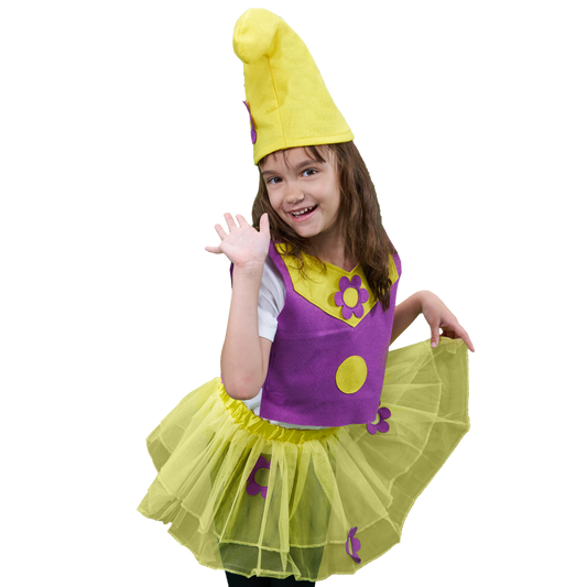 1951 Dwarf girl Purple / Yellow - Once upon a time collection