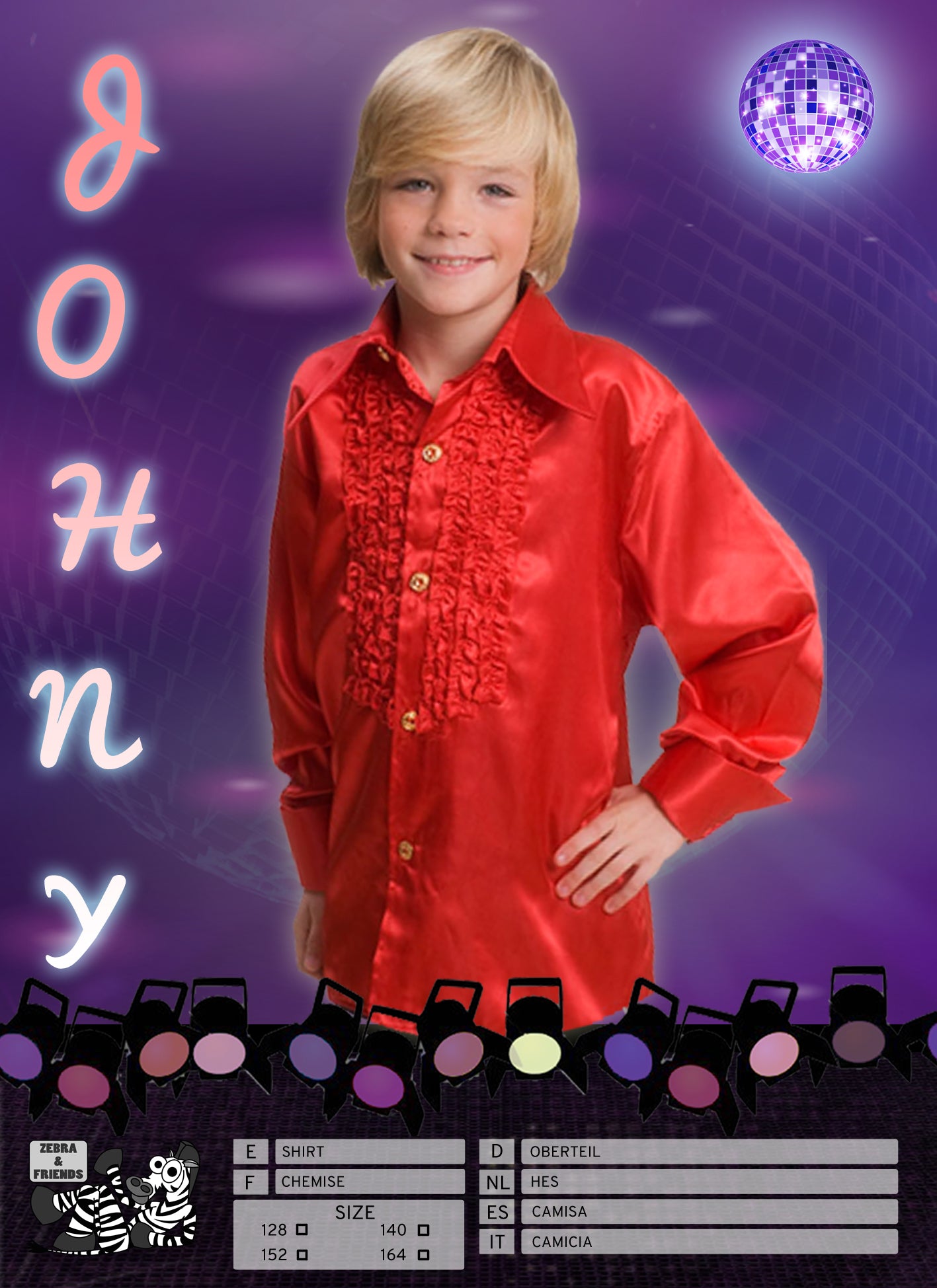 1597 JOHNY SHIRT RED CHILD