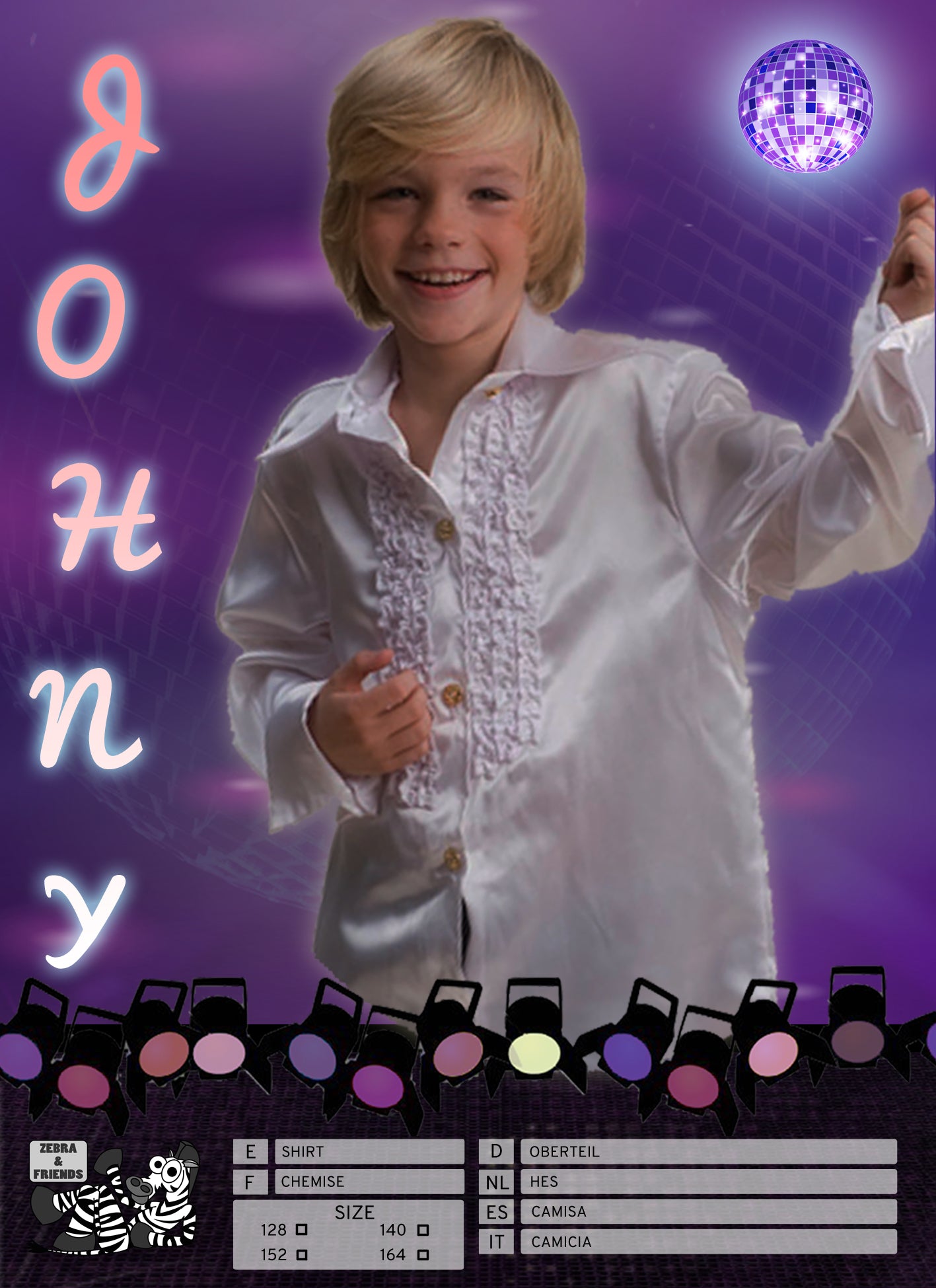 1599 JOHNY SHIRT WHITE CHILD