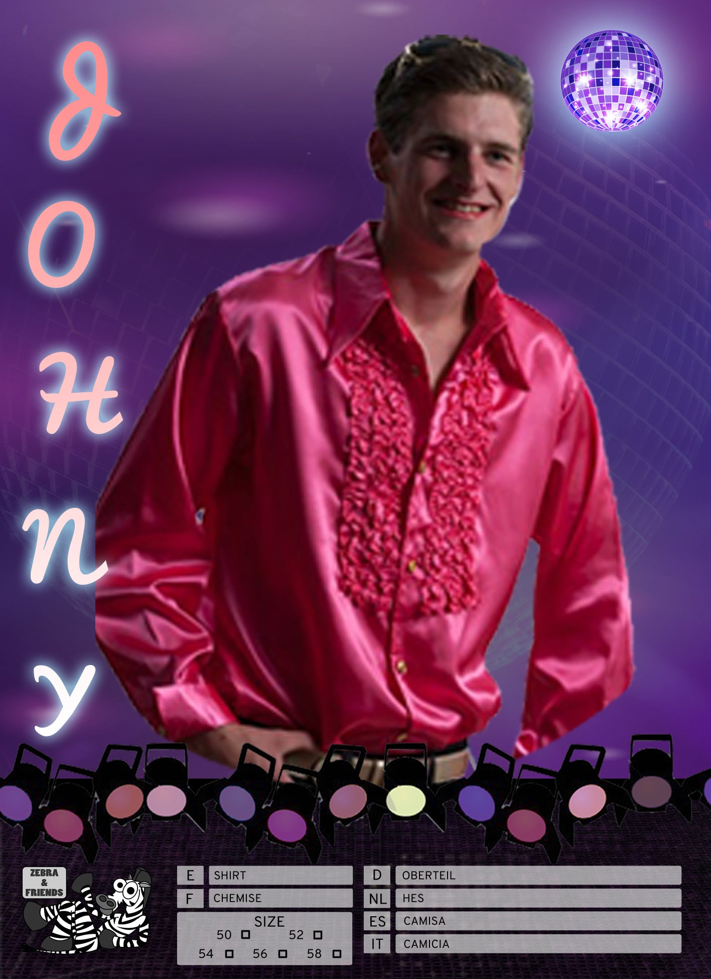 1494 JOHNY SHIRT FLUOR ROZE