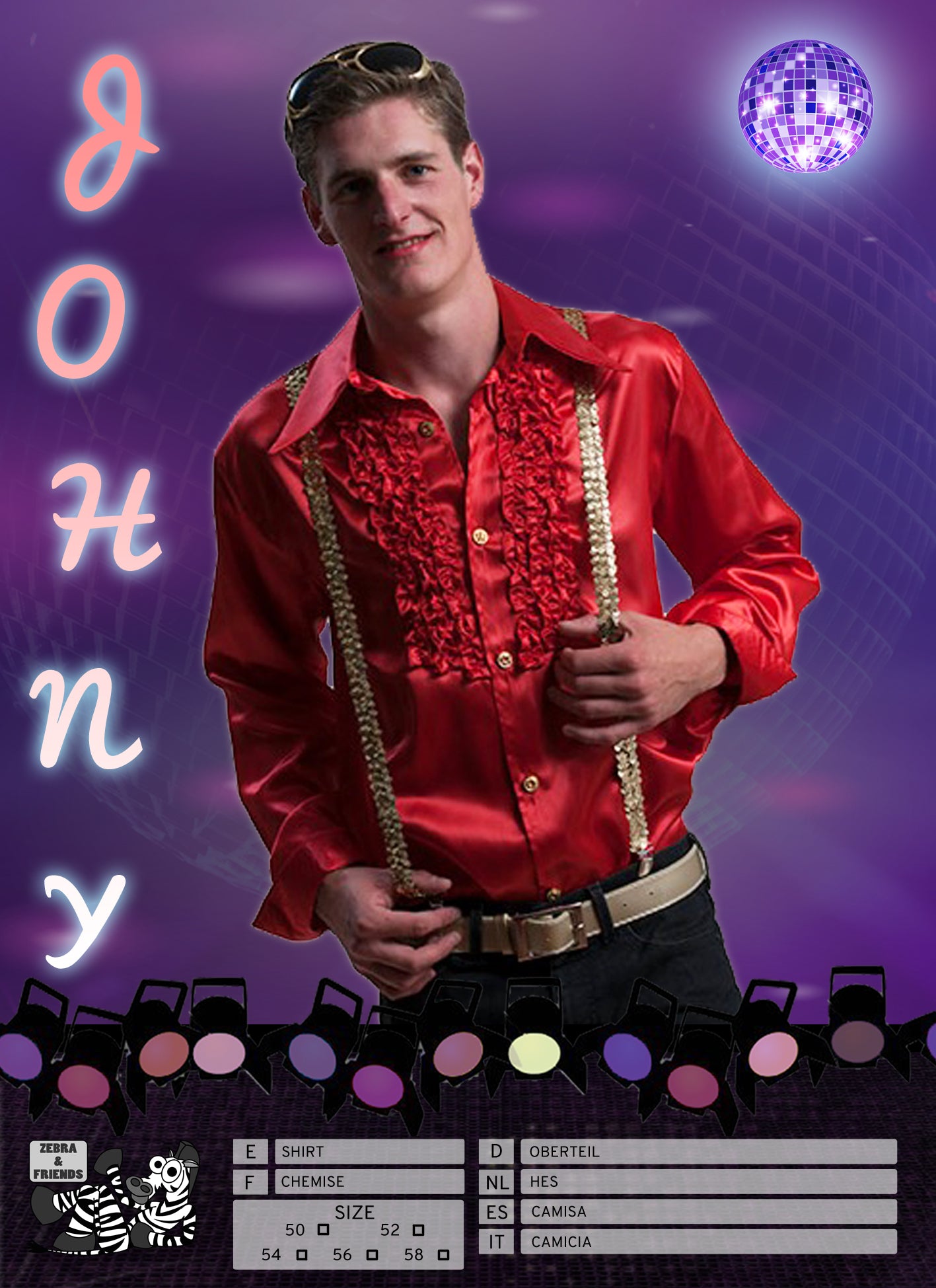 1486 JOHNY SHIRT RED