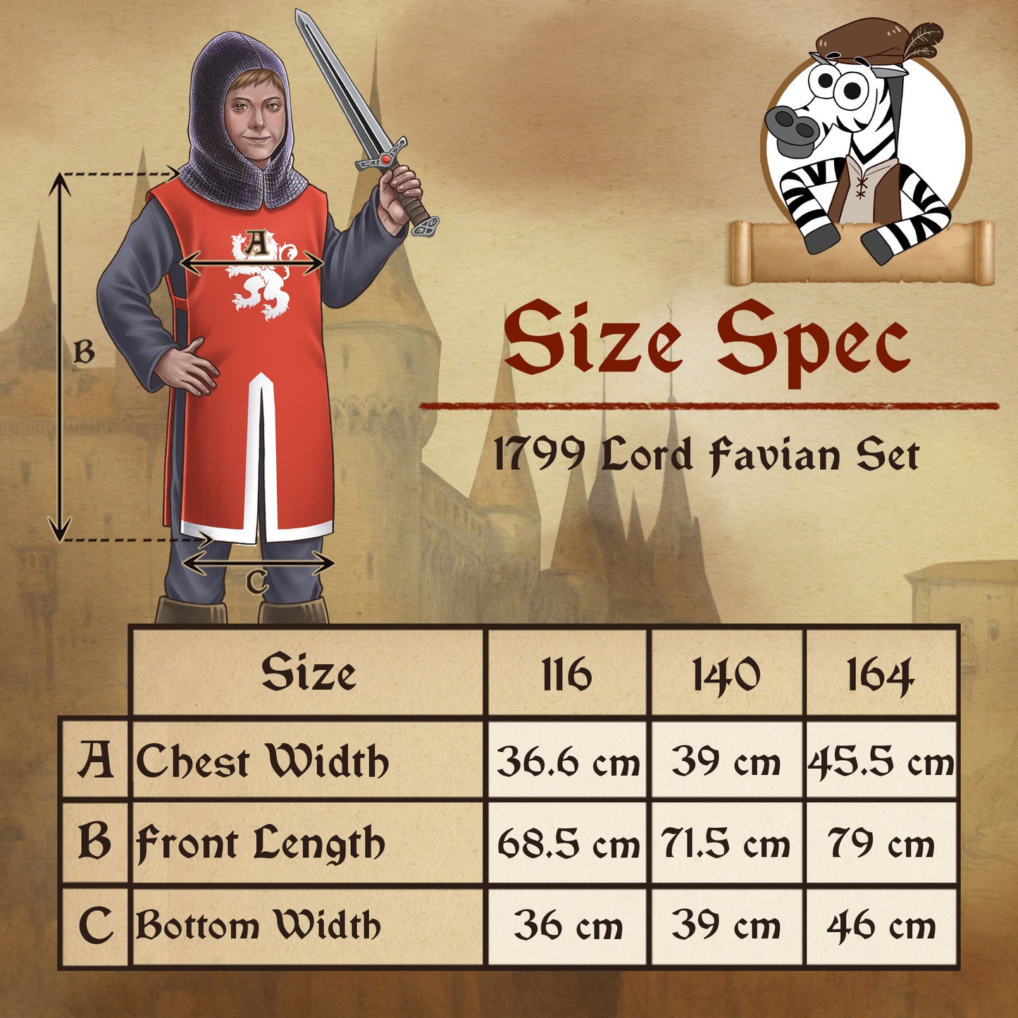 1799 LORD FAVIAN SET RED WHITE