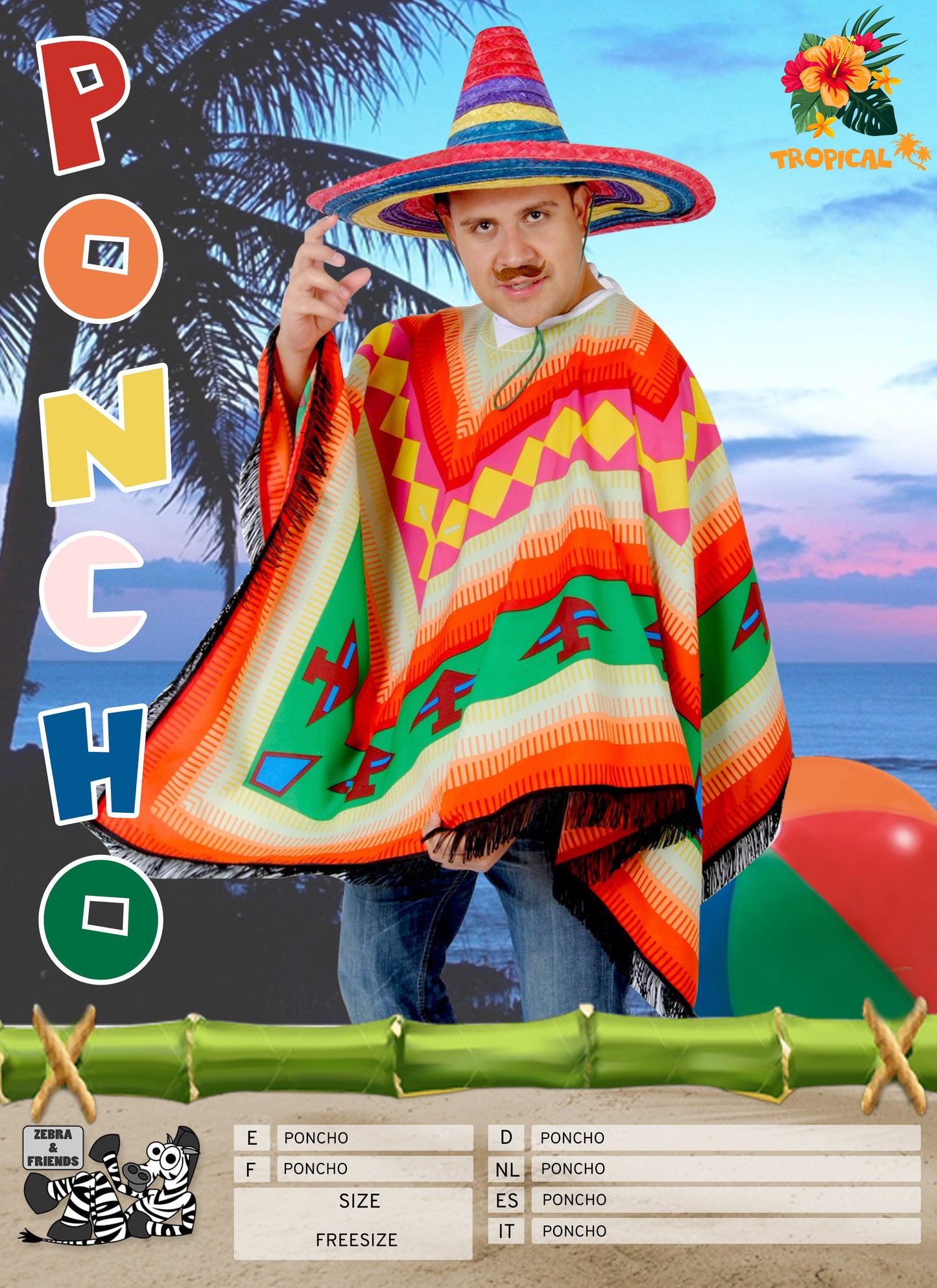 1010 MEXICAN PONCHO