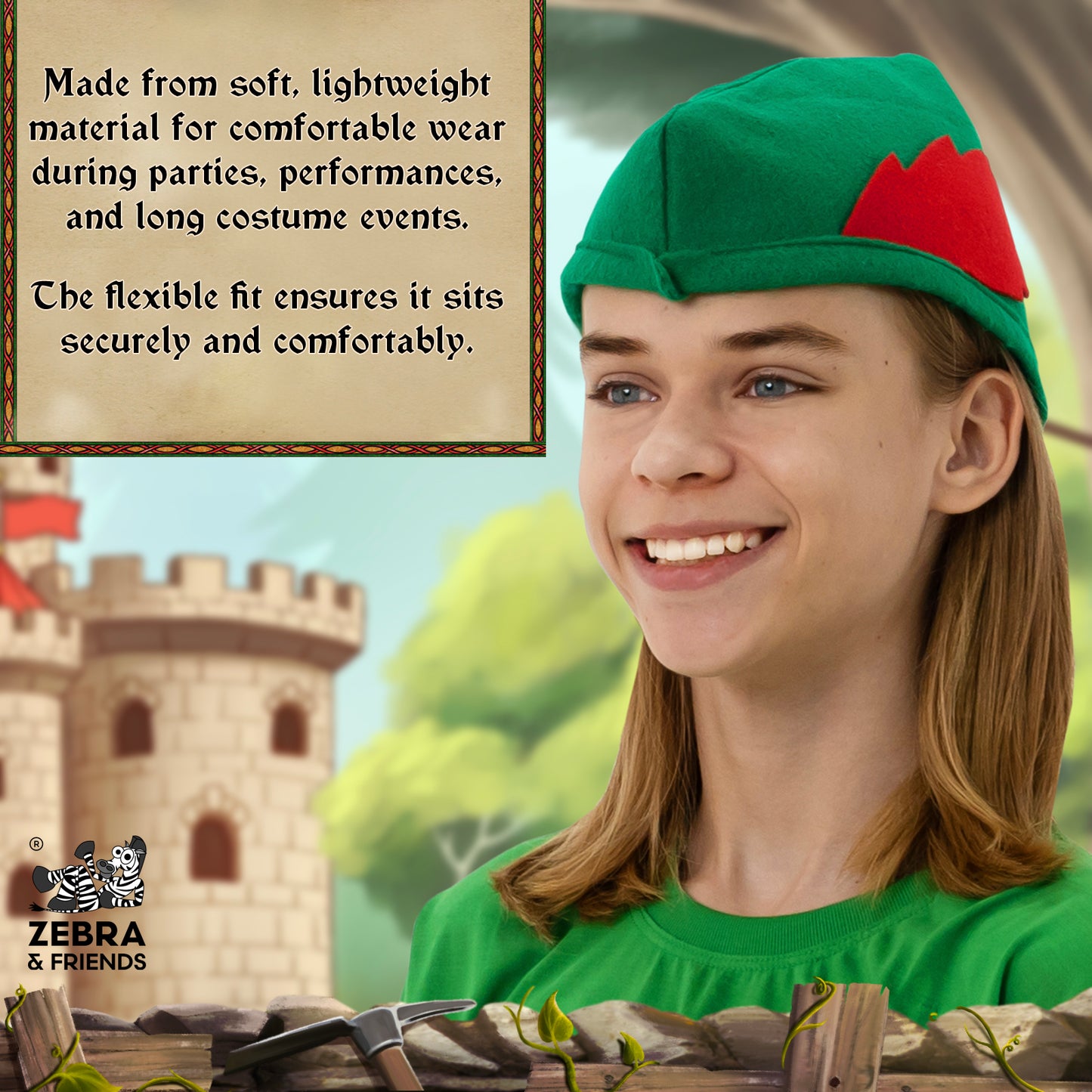 3621 Robin Hood Mütze 5 Stk. - Once upon a time Kollektion