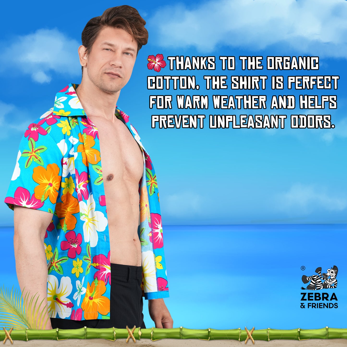 1108 Tropical Shirt Men - Tropical Dreams collection