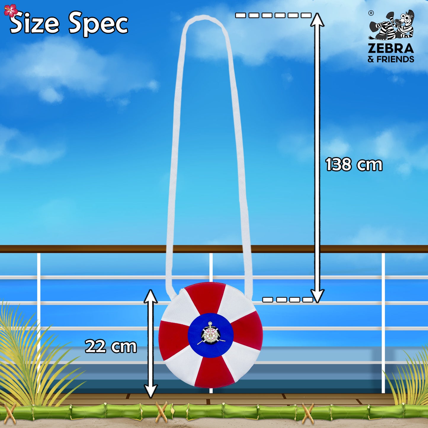 6008 Sailor bag - Tropical dreams collection