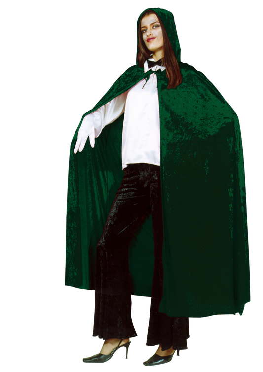 1006/3 Hooded cape green - The horror factory collection