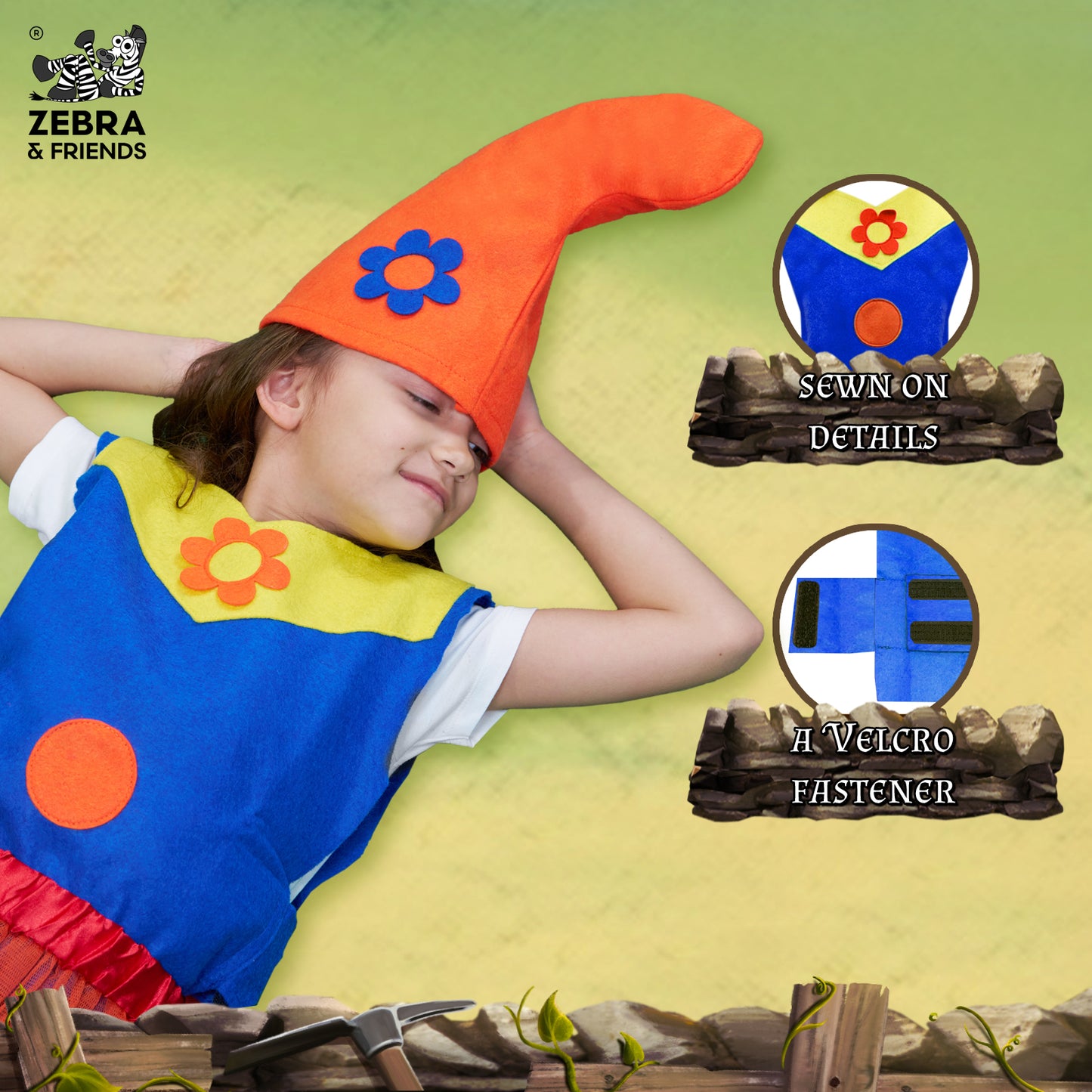 1948 Dwarf Girl Blue / Orange - Once upon a time collection