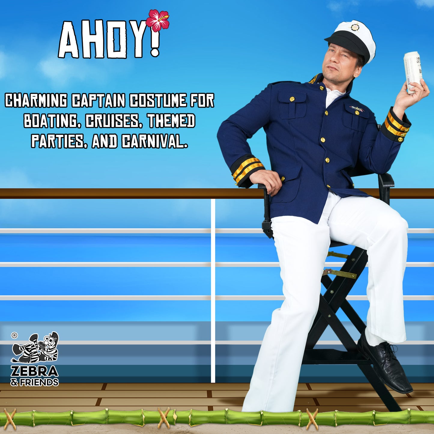 1082 Captain costume - Tropical Dreams collection