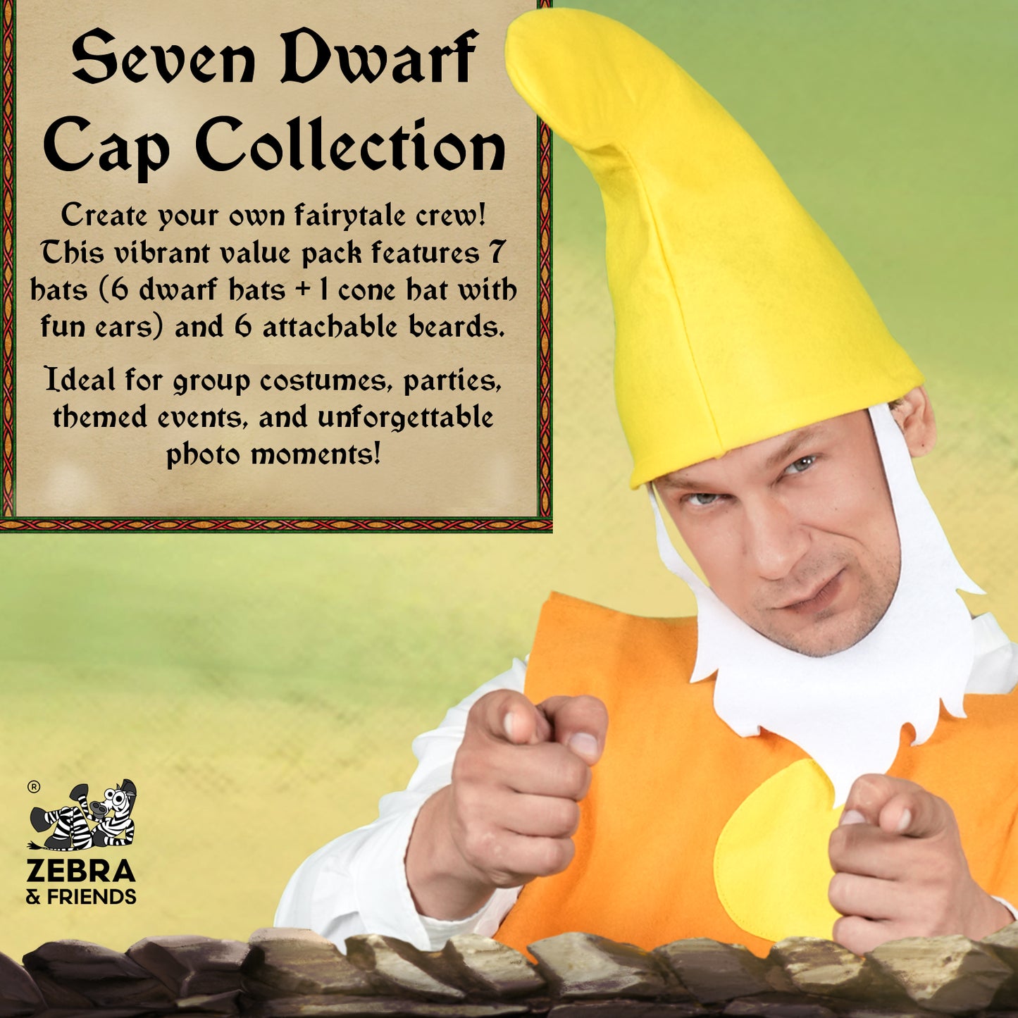 3610 Seven Dwarf Cap - Once upon a time collection