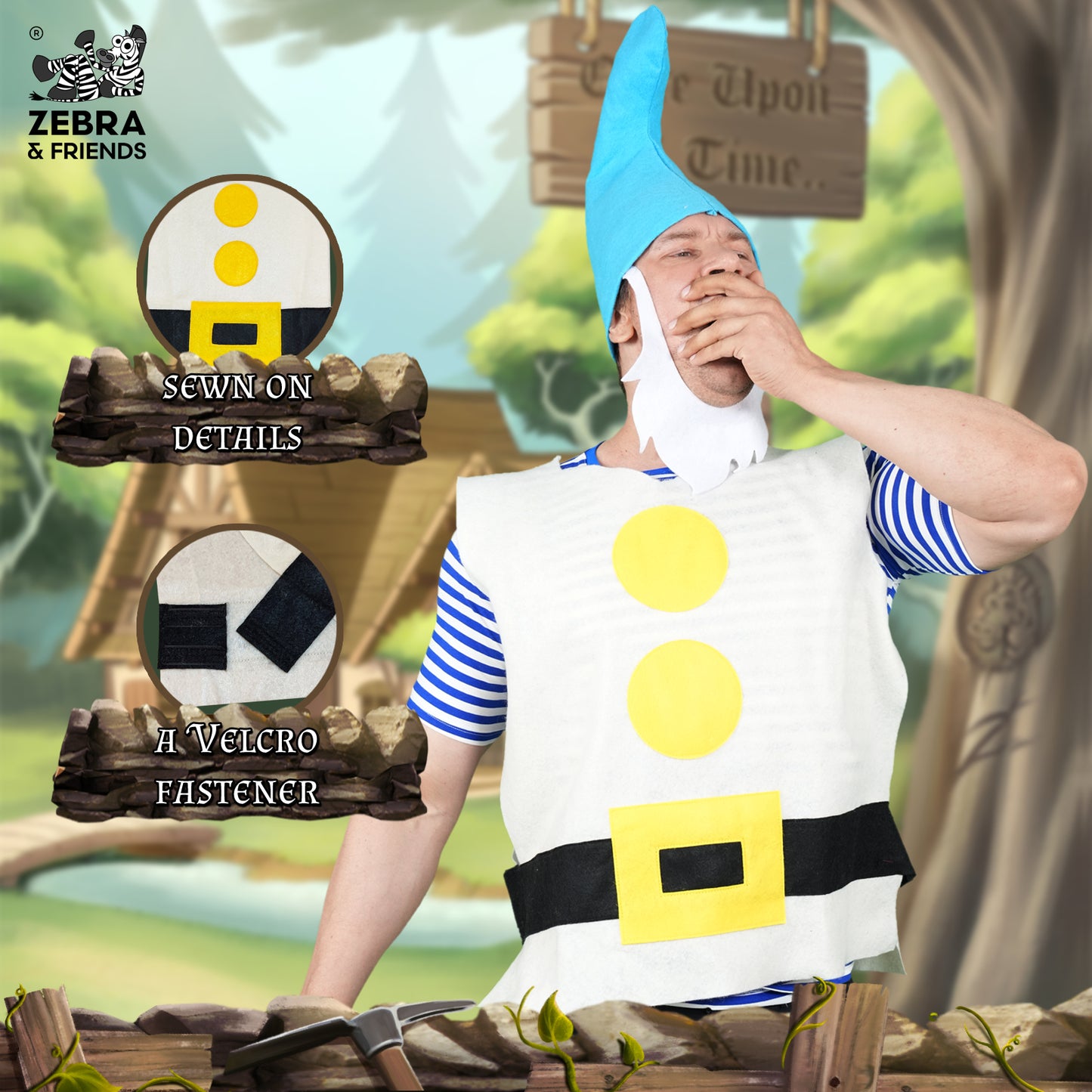 1443 Snoozy Adult - Seven dwarfs costume - once upon a time collection