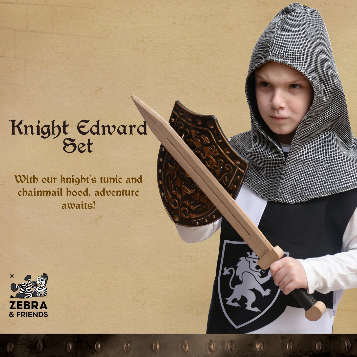1833 Knight Edward Black/ White — Medieval collection