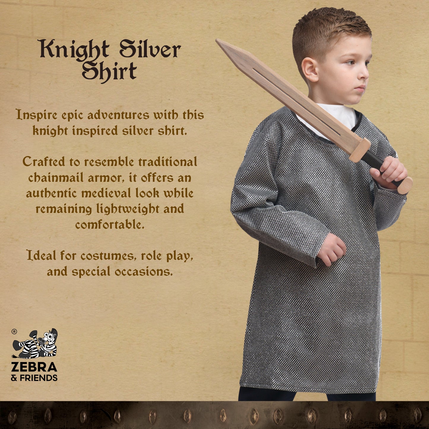 1805 KNIGHT SHIRT SILVER