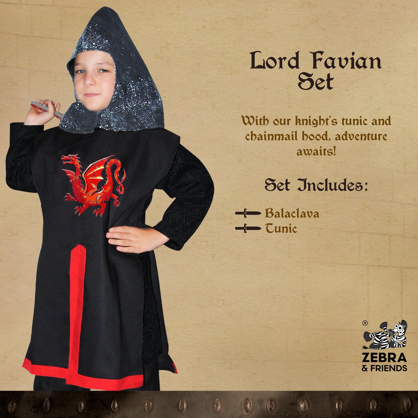 1802  LORD FAVIAN  SET BLACK RED