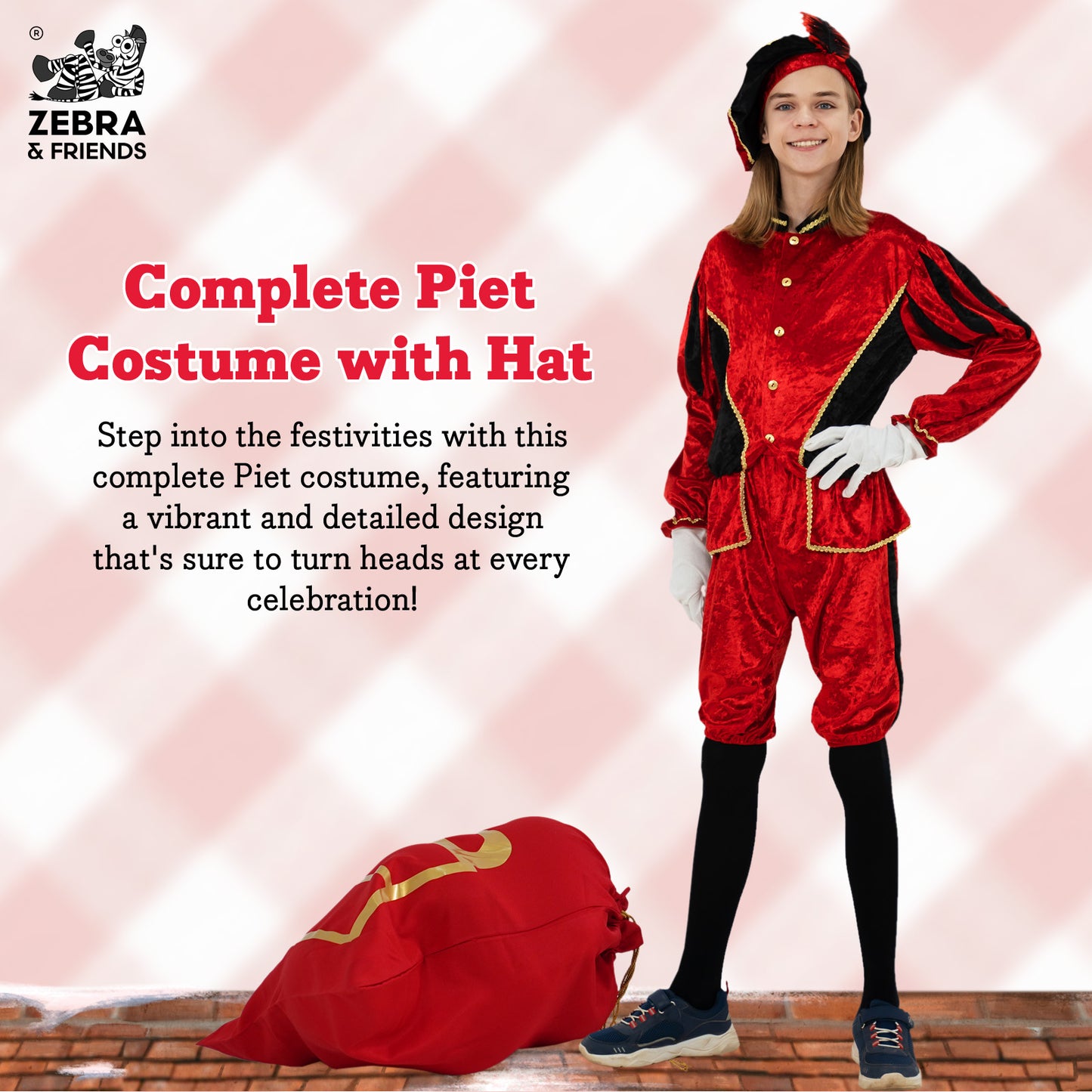 1694 Page Kind rot/schwarz – Die Nicolaus Team-Kollektion