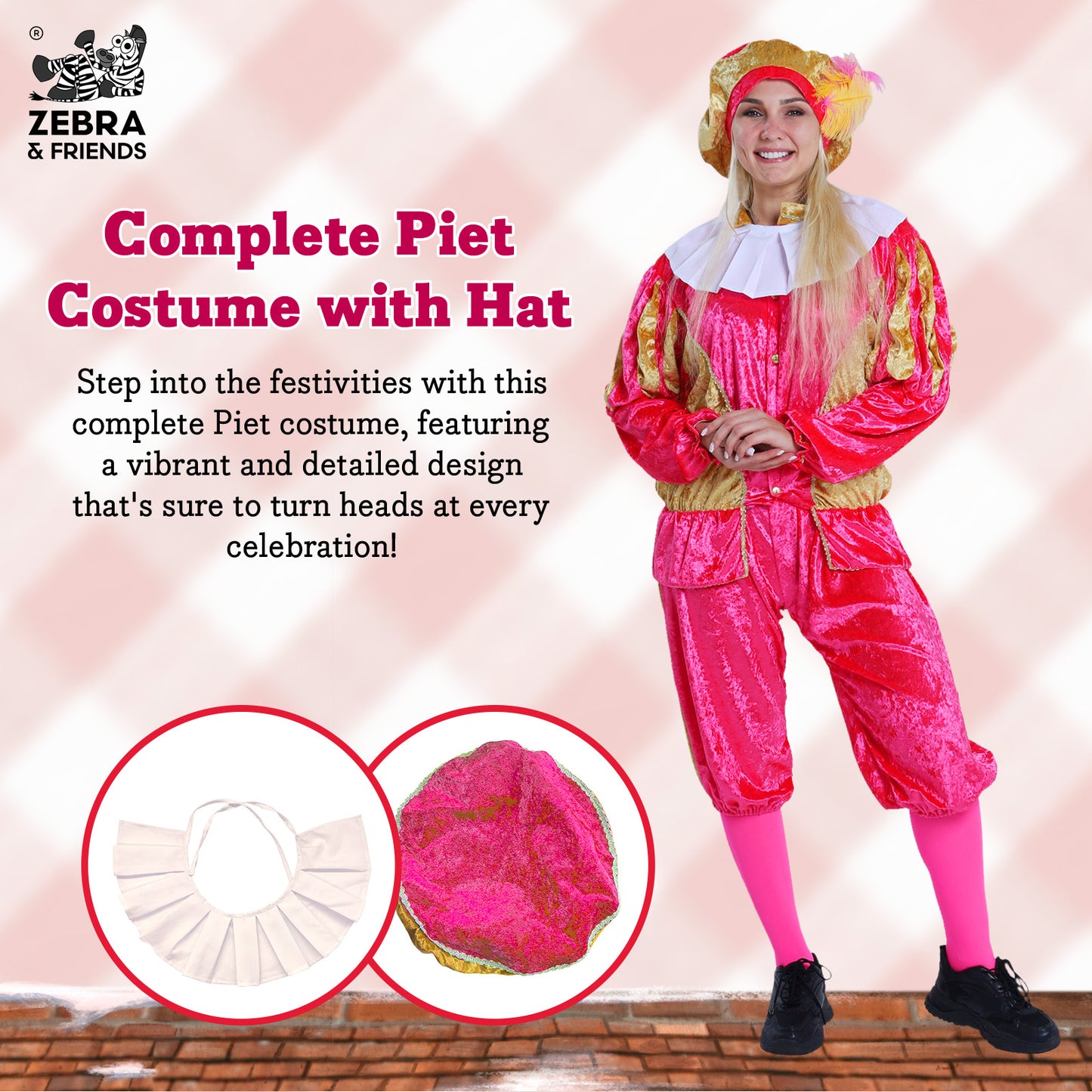 1193 Page adult Pink/gold - The Nicolaus team collection