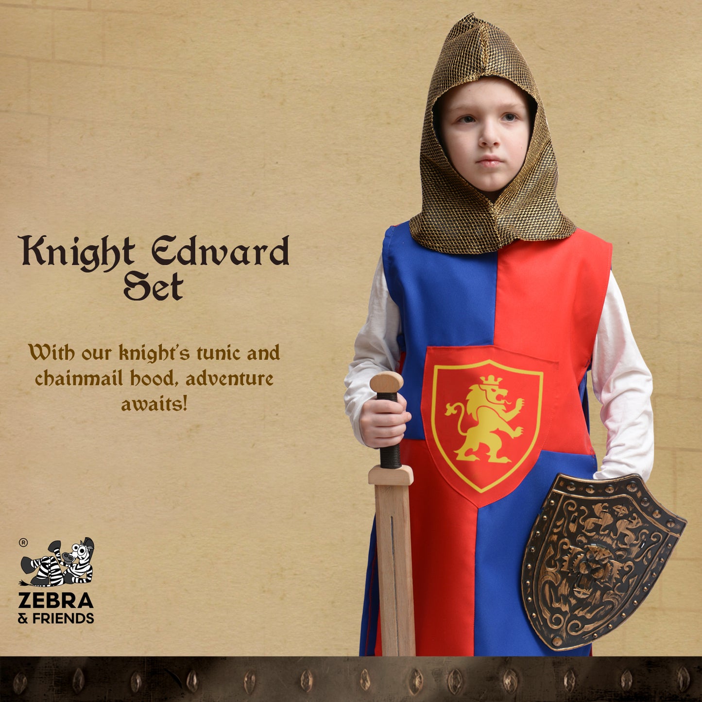 1835 Knight Edward Red / Blue — Medieval collection
