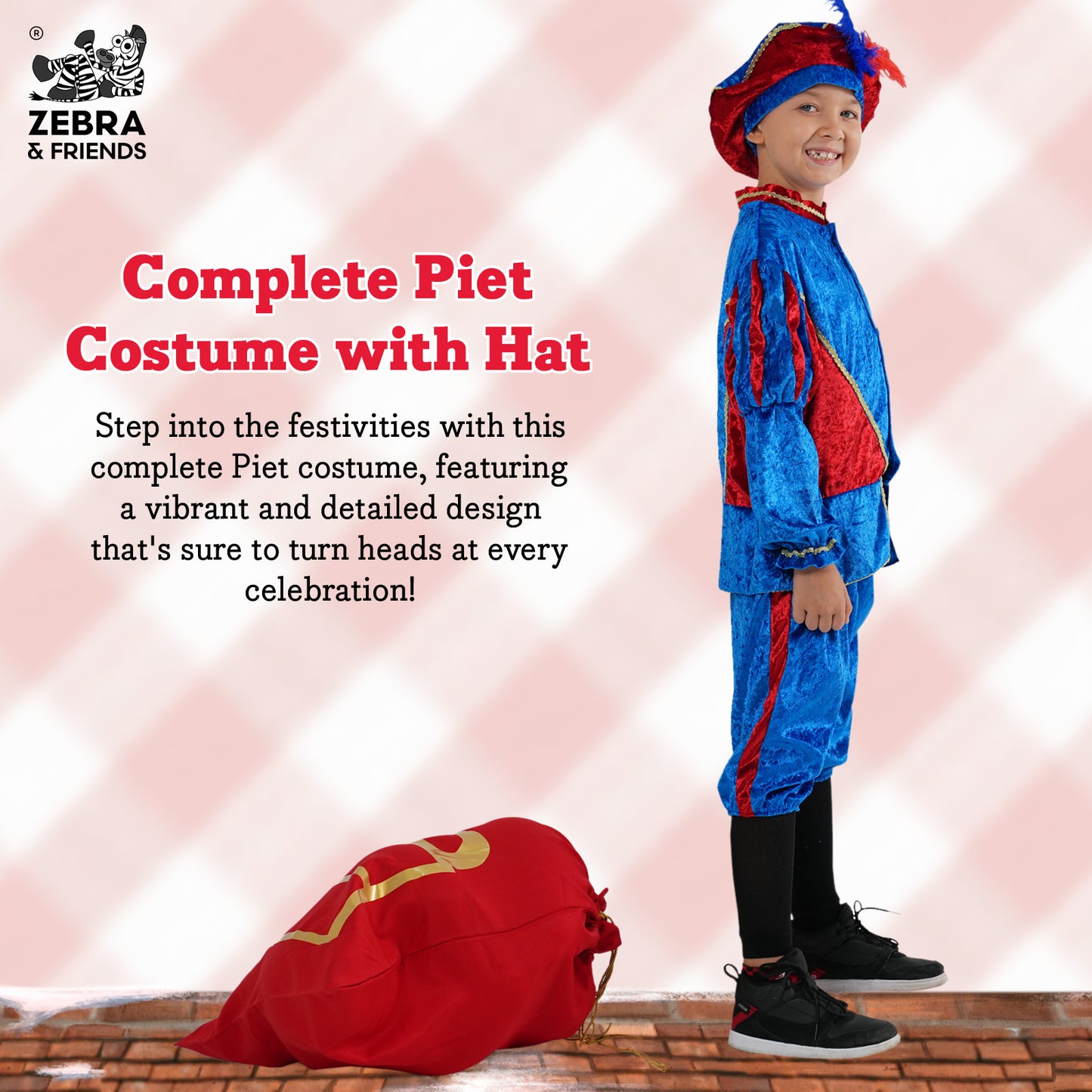 1696 Page child blue/red - The Nicolaus team collection