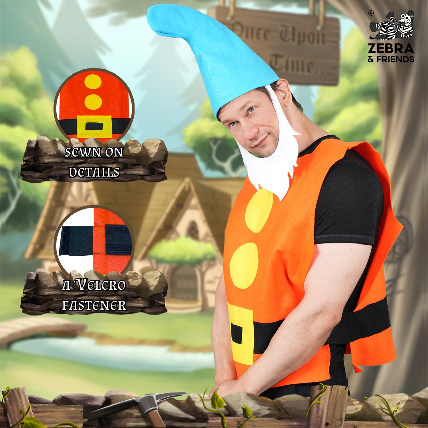 1444 Sheepy Adult - Seven dwarfs costume - once upon a time collection