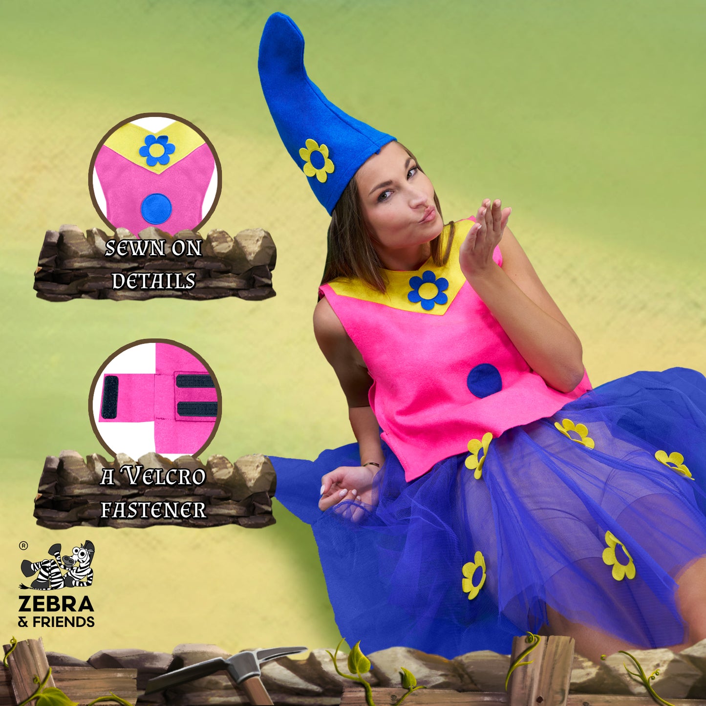 1447 Dwarf lady Pink - Once upon a time collection