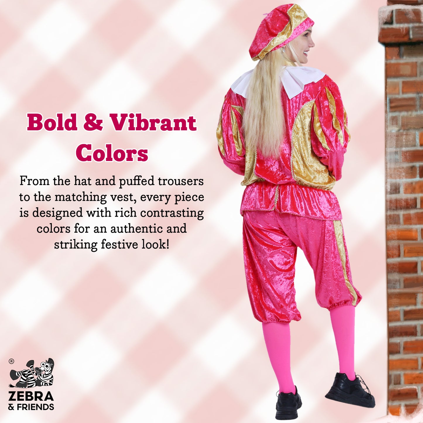 1193 Page adult Pink/gold - The Nicolaus team collection