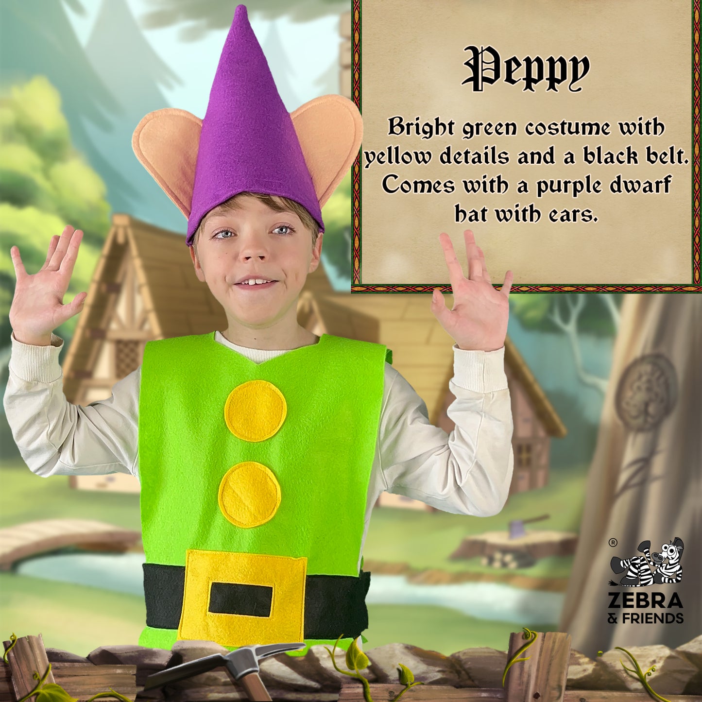 1940 Peppy - Seven dwarfs costume - once upon a time collection