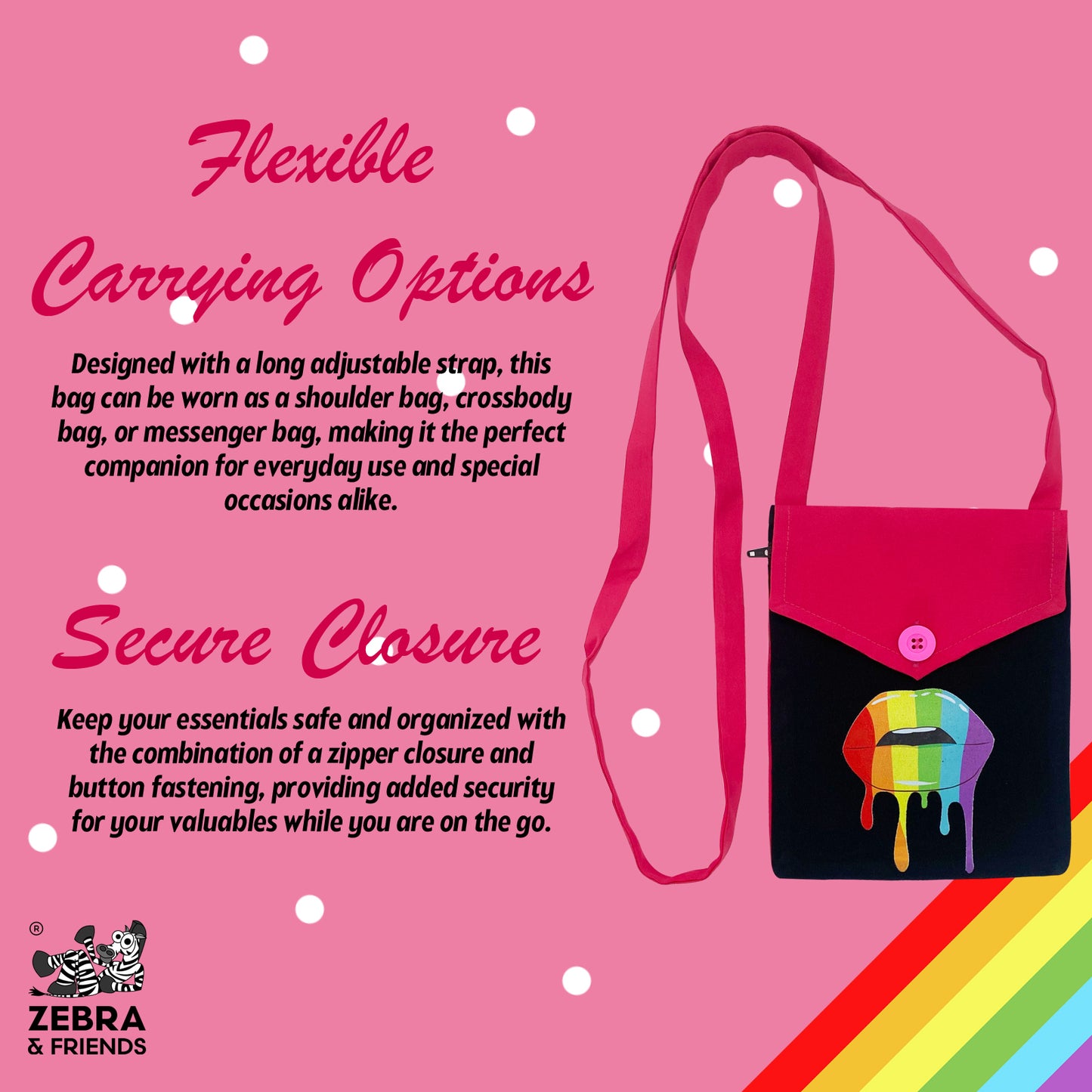 6019 RAINBOW LIPS  BAG