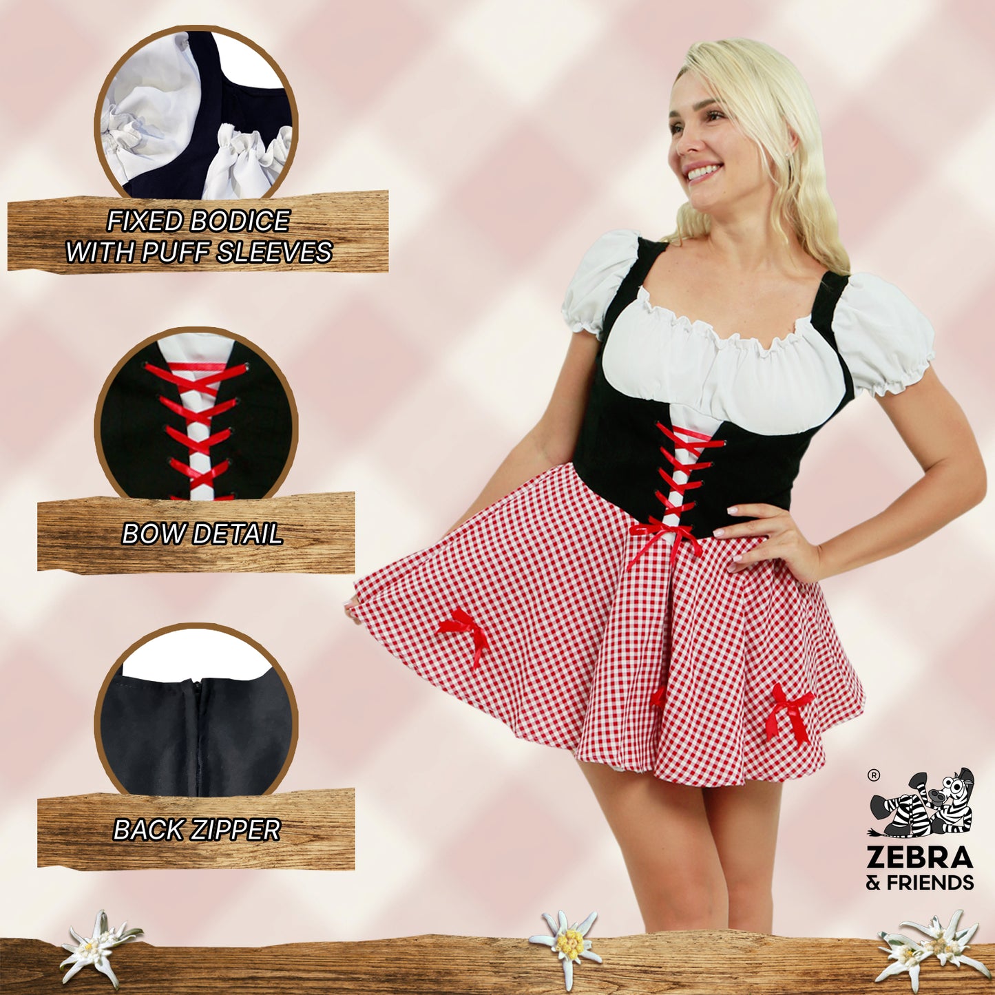 1041 Heidi Dress - Oktoberfest collection
