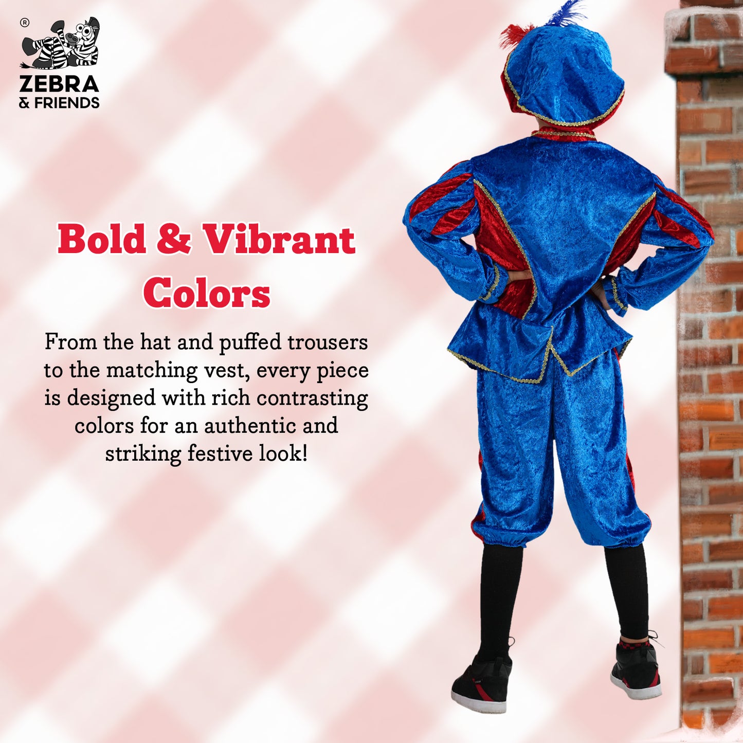 1696 Page child blue/red - The Nicolaus team collection