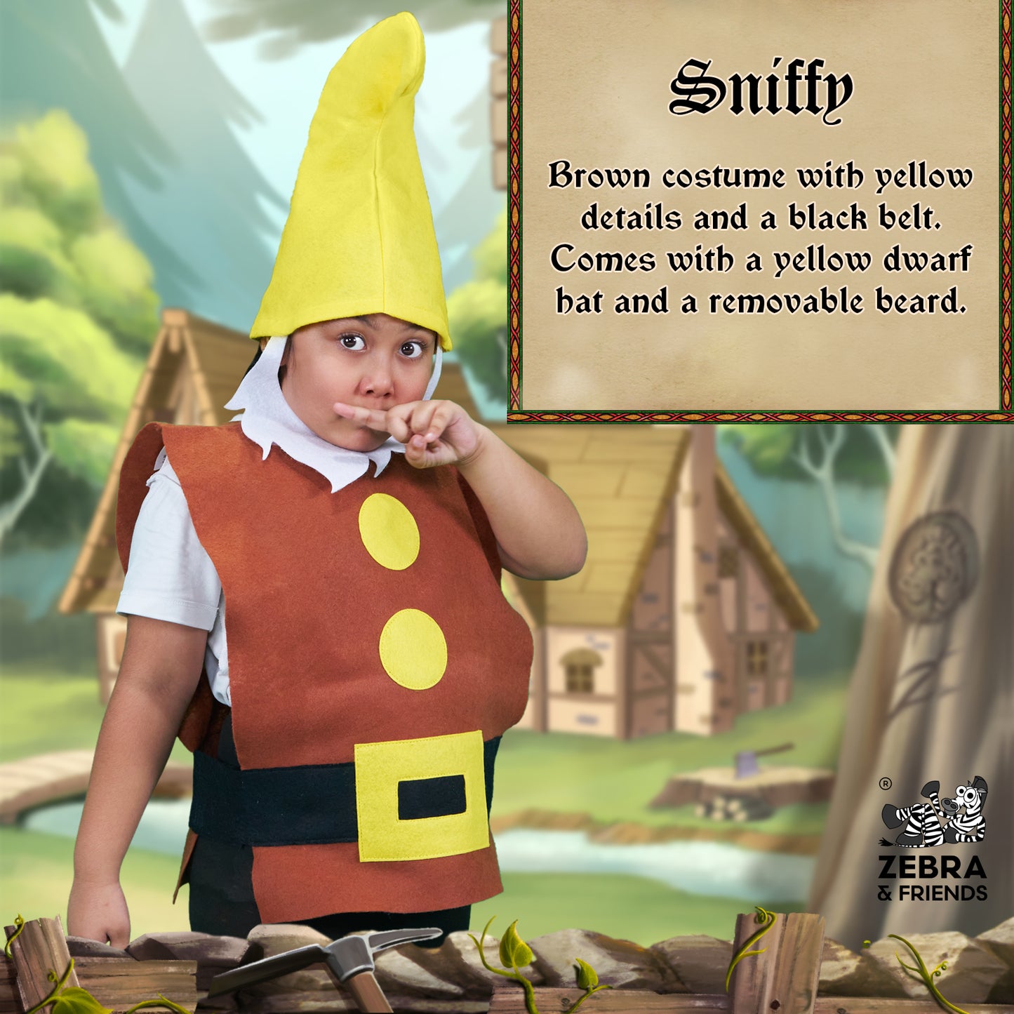 1945 Sniffy - Seven dwarfs costume - once upon a time collection
