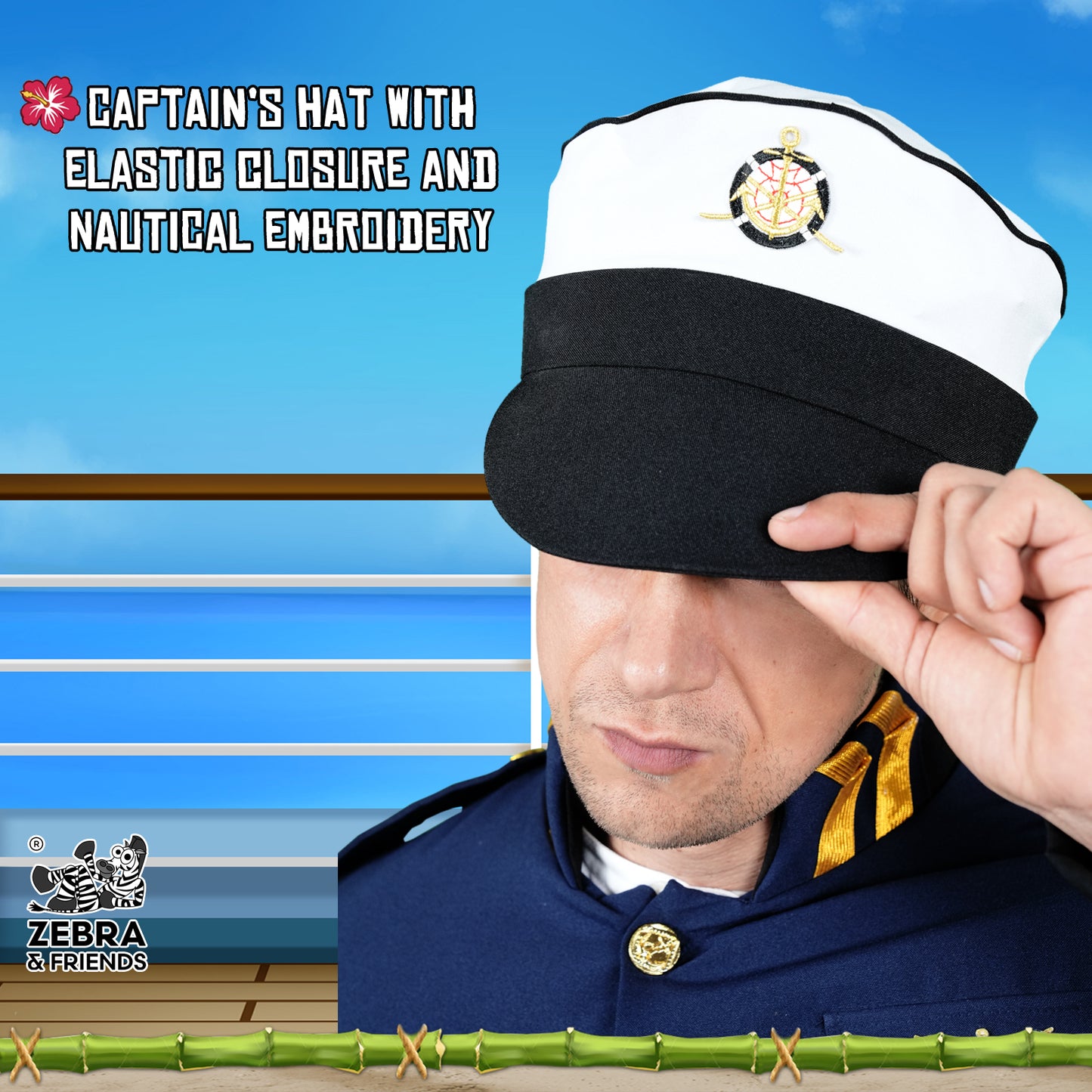1082 Captain costume - Tropical Dreams collection