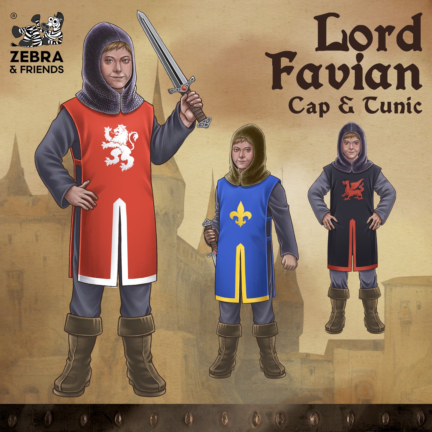 1801  LORD FAVIAN  SET BLUE YELLOW