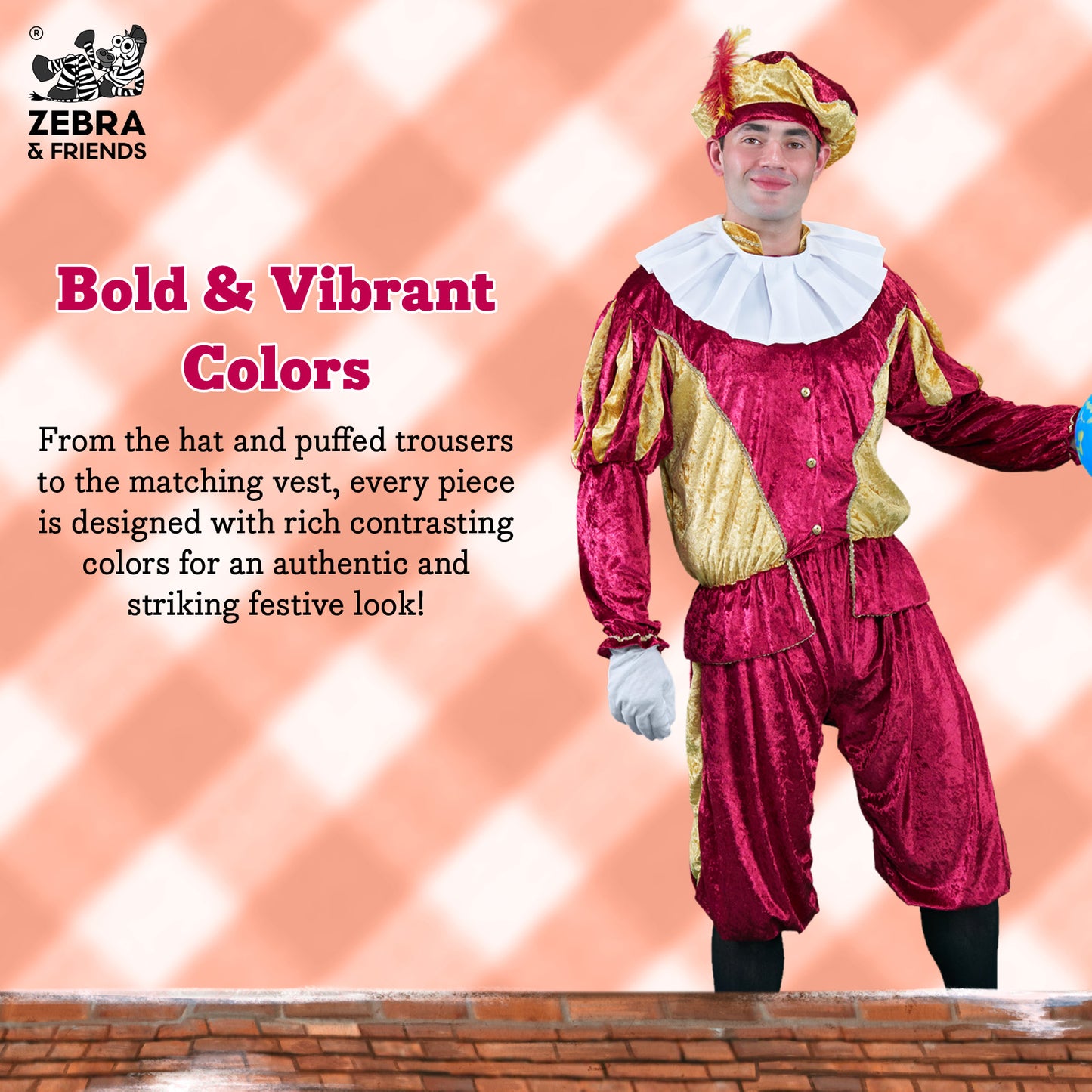 1192 Page adult burgundi/gold - The Nicolaus team collection