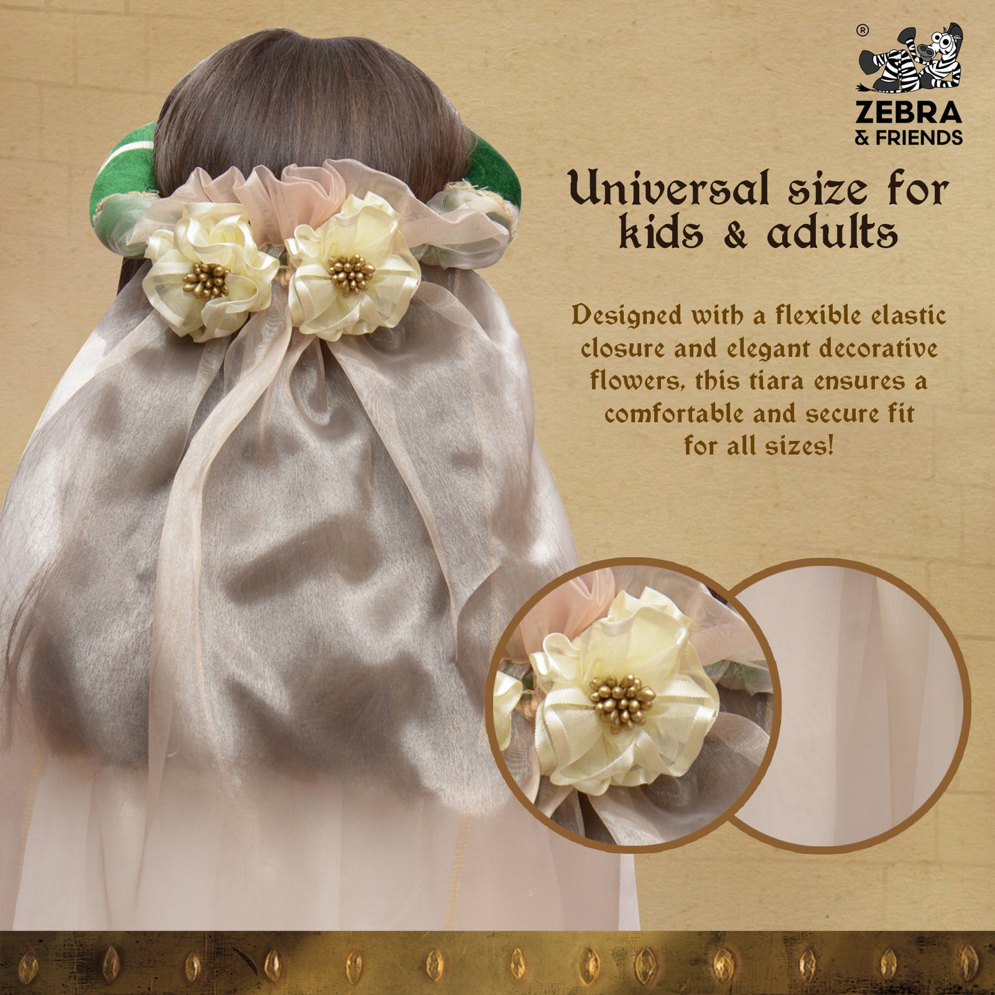 3714  MEDIEVAL TIARA ELIZABETH GREEN