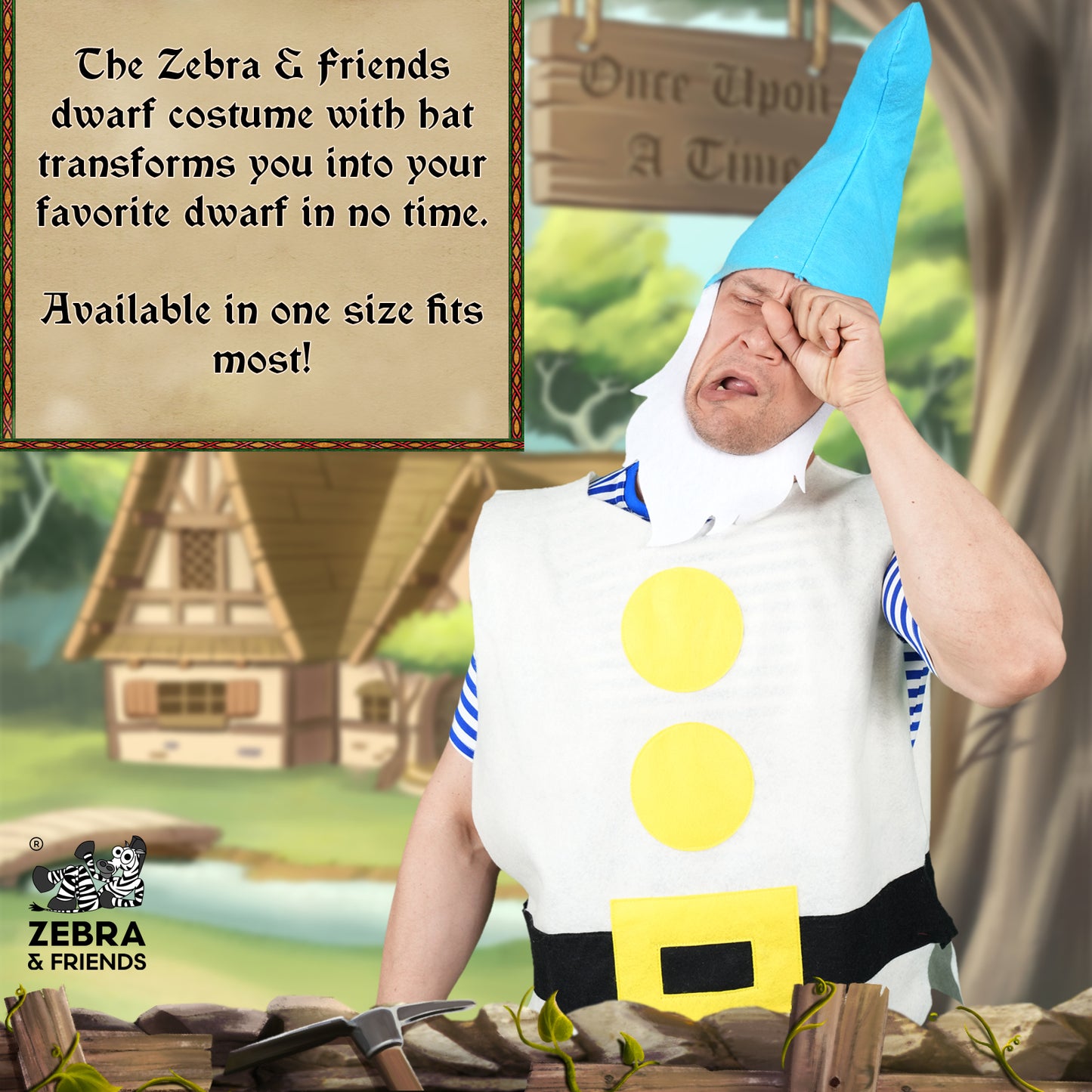 1443 Snoozy Adult - Seven dwarfs costume - once upon a time collection