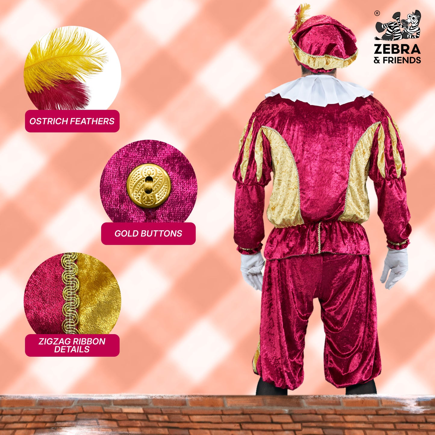 1192 Page adult burgundi/gold - The Nicolaus team collection