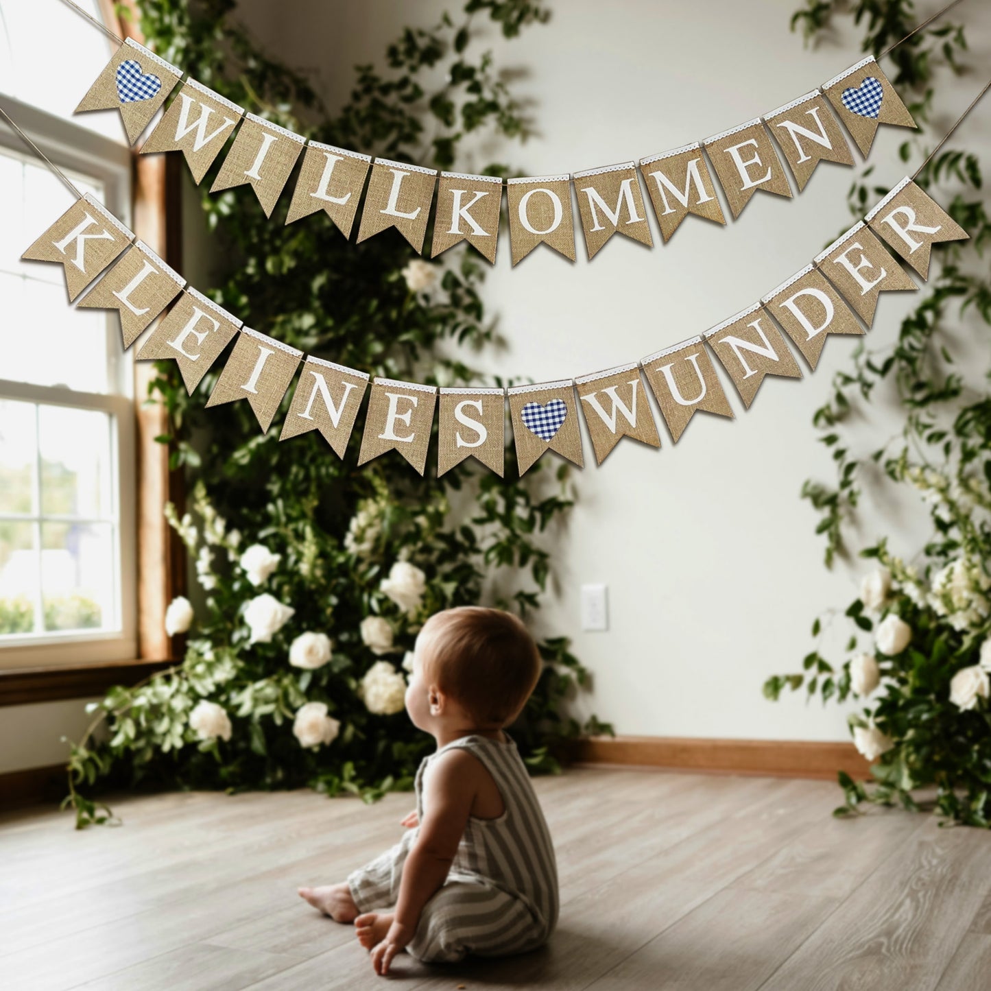 6343 KLEINES WUNDER banner blue