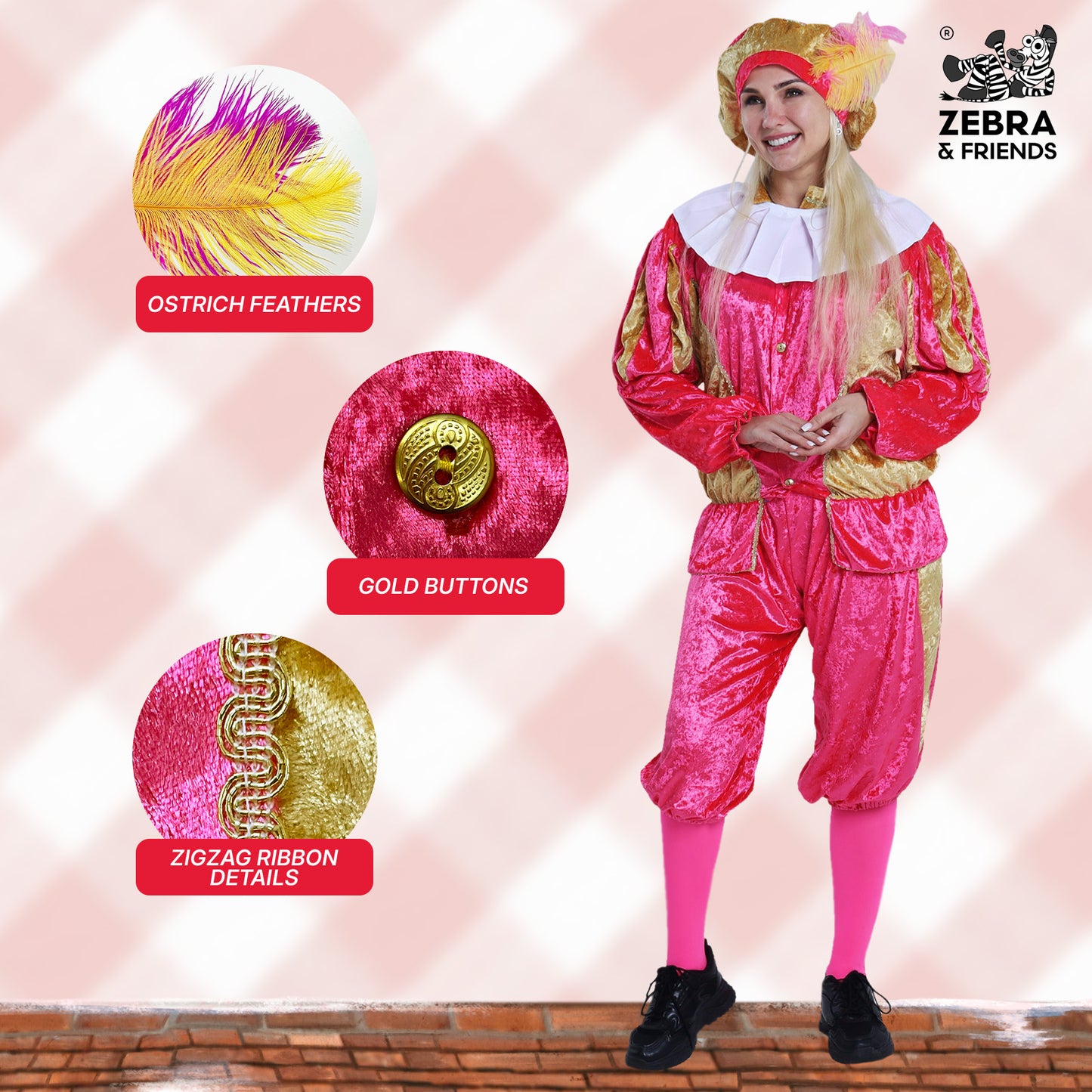 1193 Page adult Pink/gold - The Nicolaus team collection