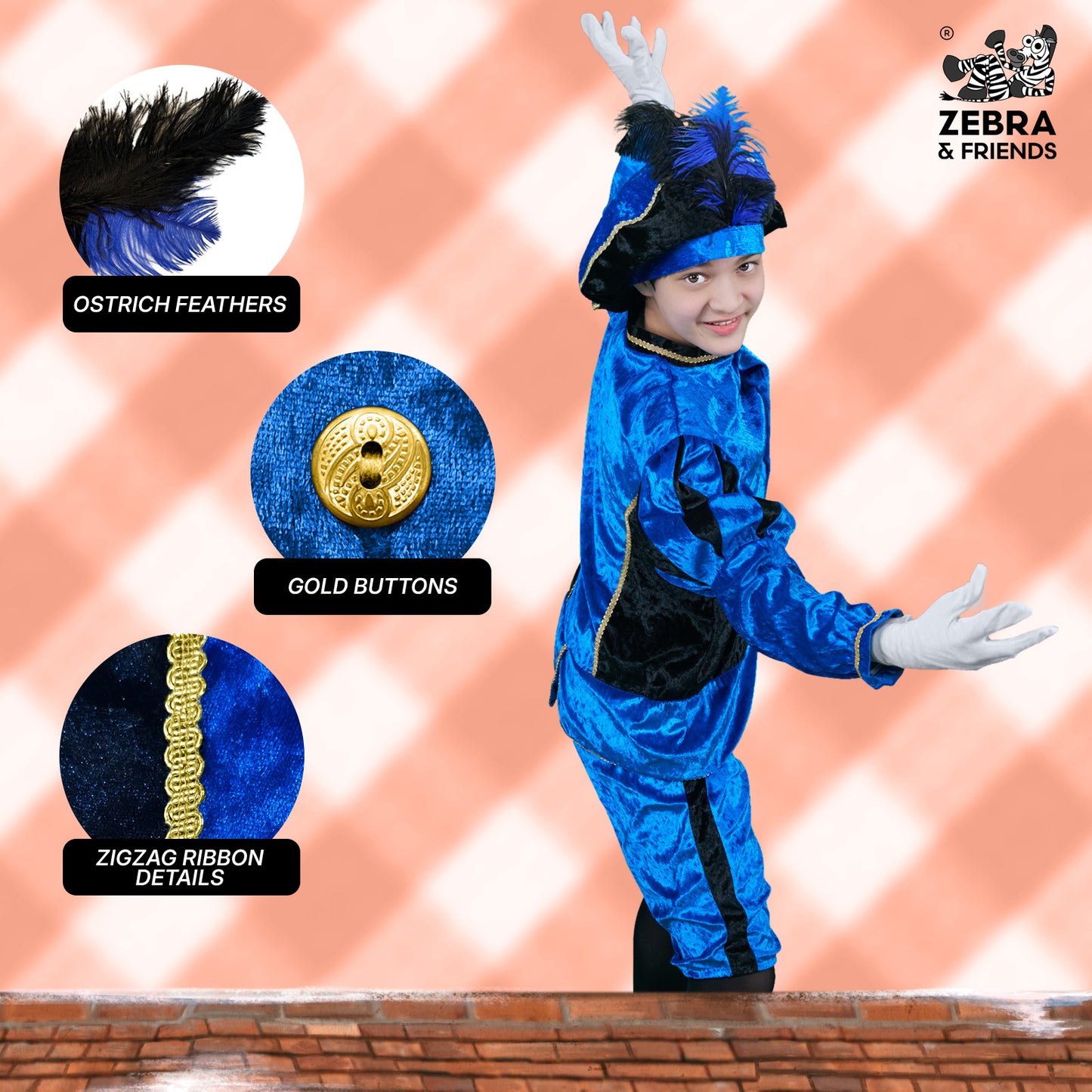 1695 Page child blue/black - The Nicolaus team collection