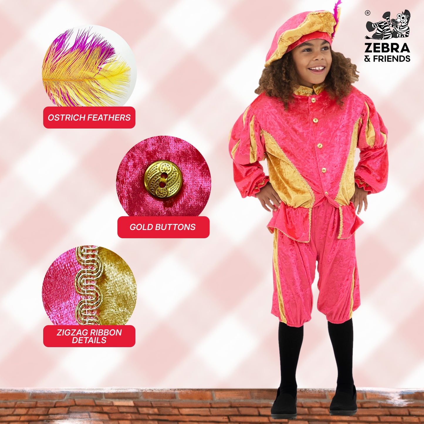 1693 Page Kind rosa/gold – Die Nicolaus Team-Kollektion
