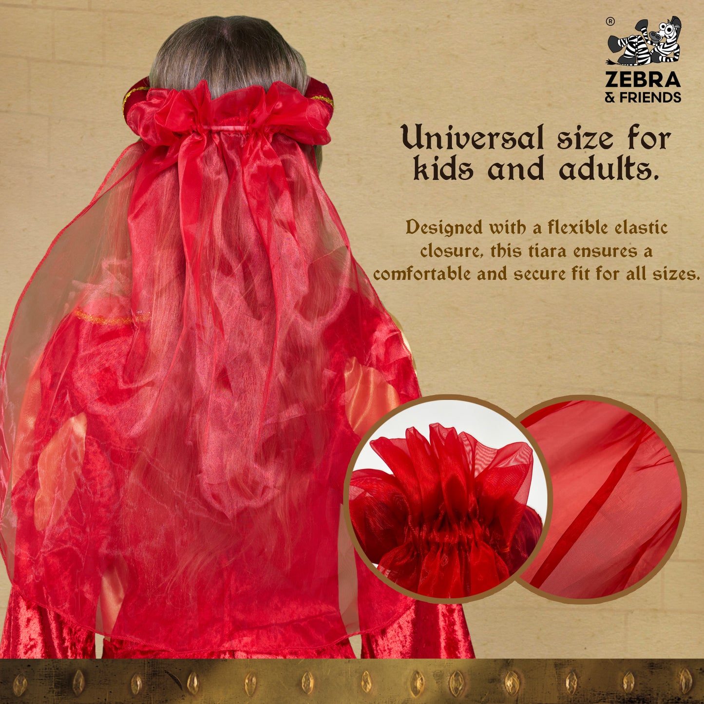 1787 Prinzessin Helena Rot – Mittelalterliche Kollektion