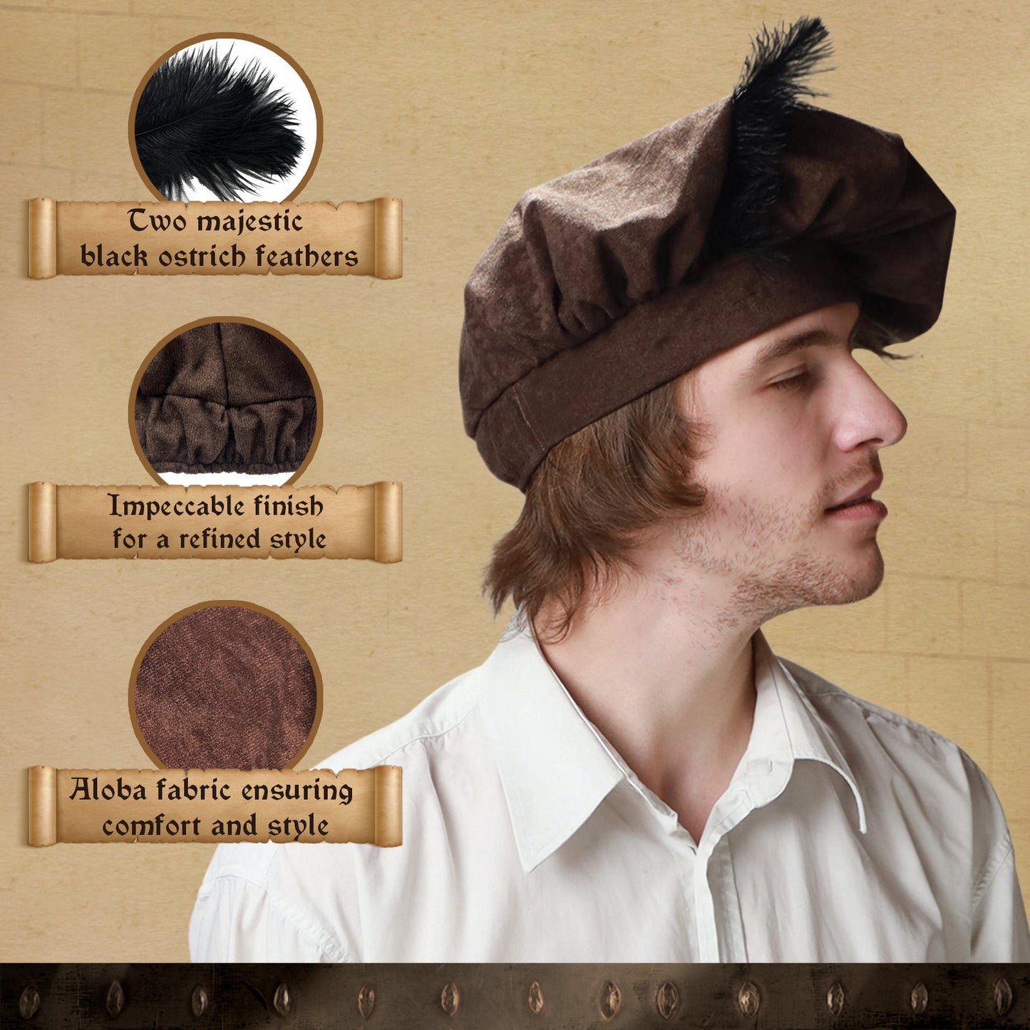3725/1 Medieval Barret Brown - Medieval collection