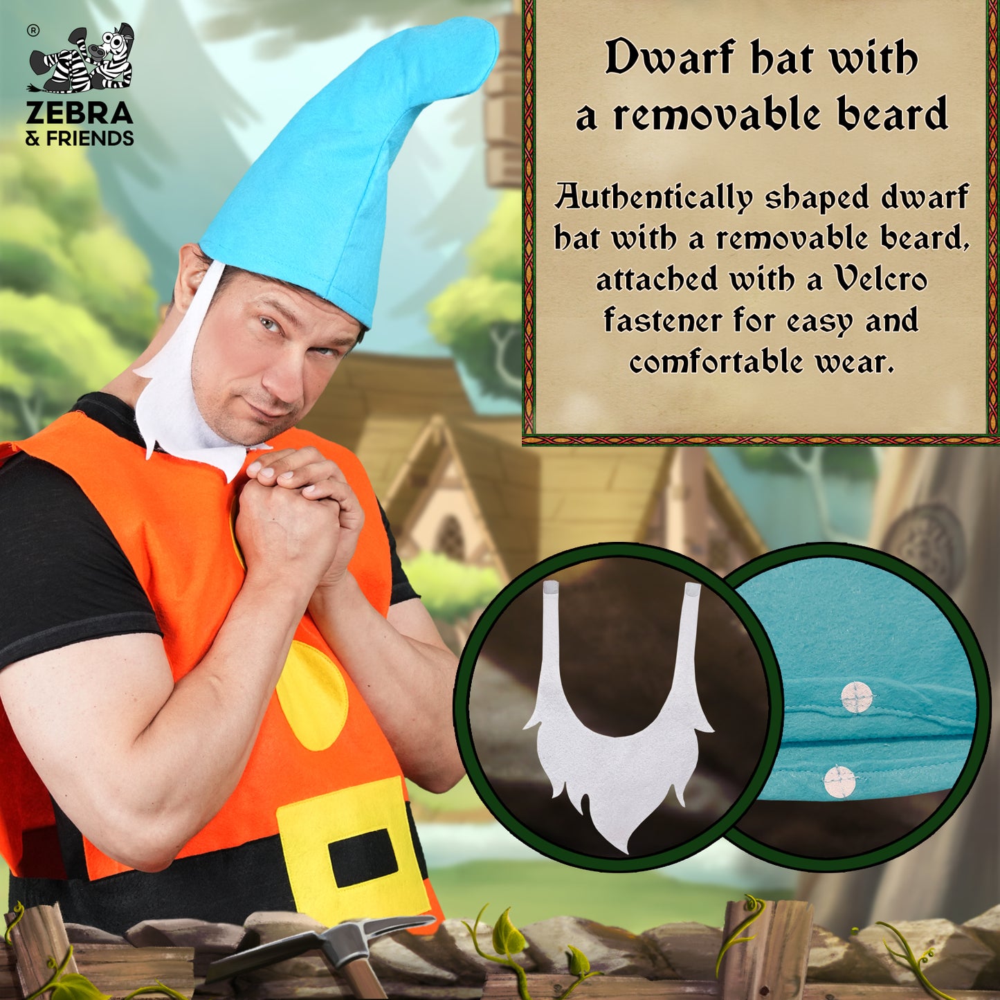 1444 Sheepy Adult - Seven dwarfs costume - once upon a time collection