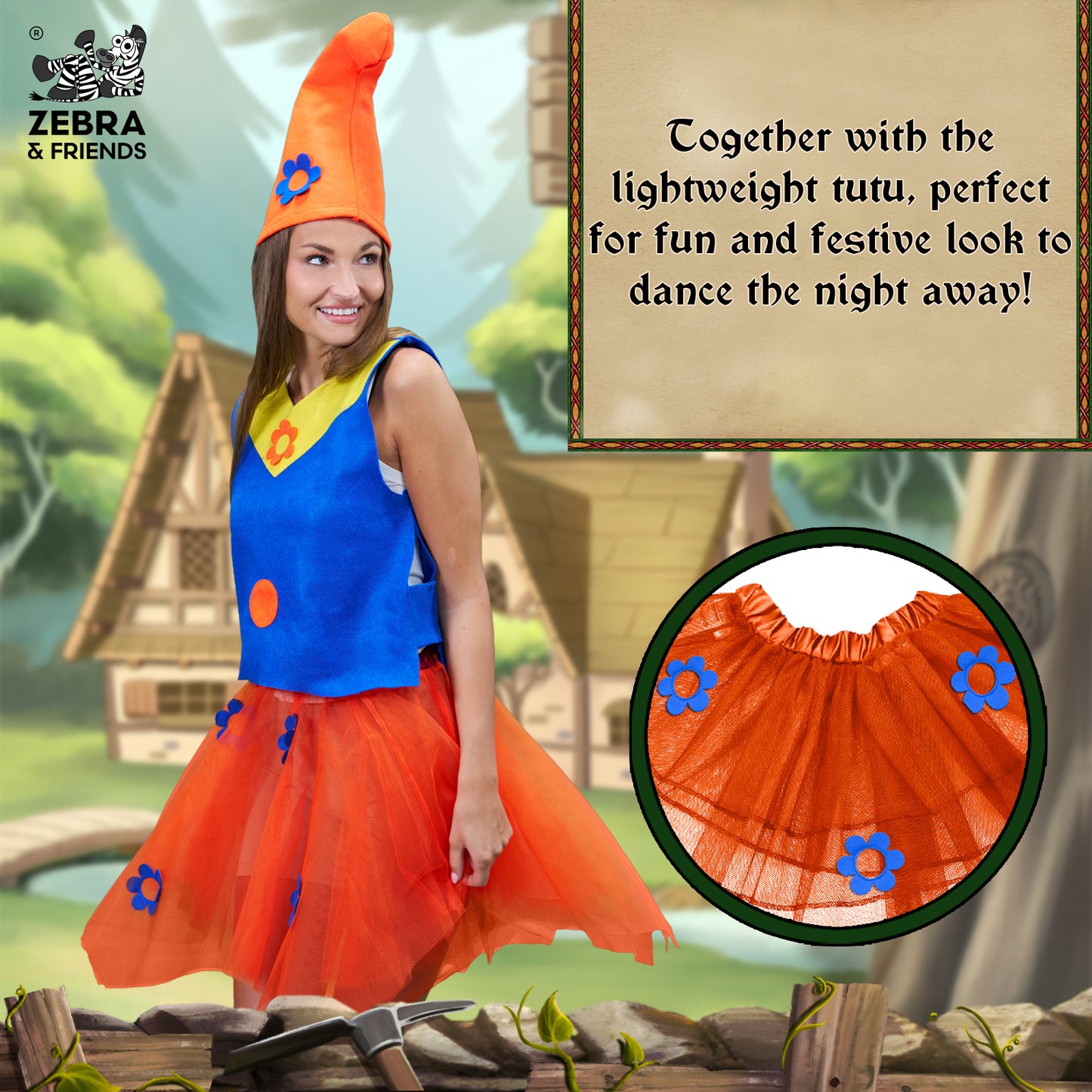 1448 Dwarf lady Blue - Once upon a time collection