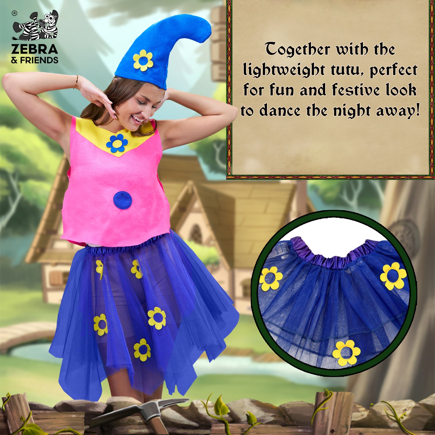 1447 Dwarf lady Pink - Once upon a time collection
