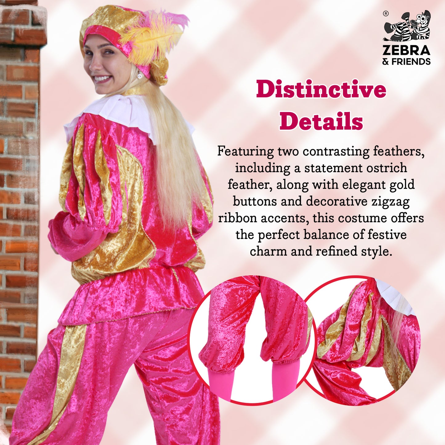 1193 Page adult Pink/gold - The Nicolaus team collection