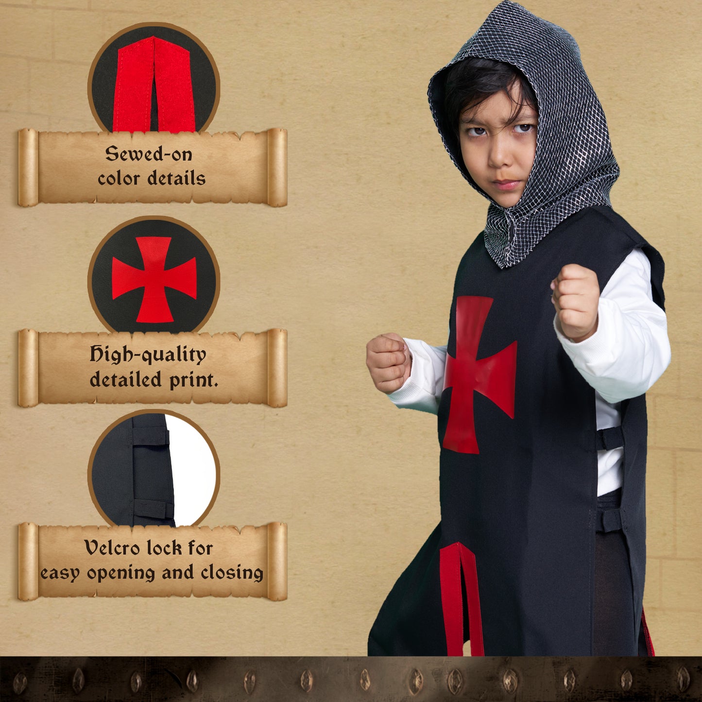 1797 Templar Black / Red - Medieval collection