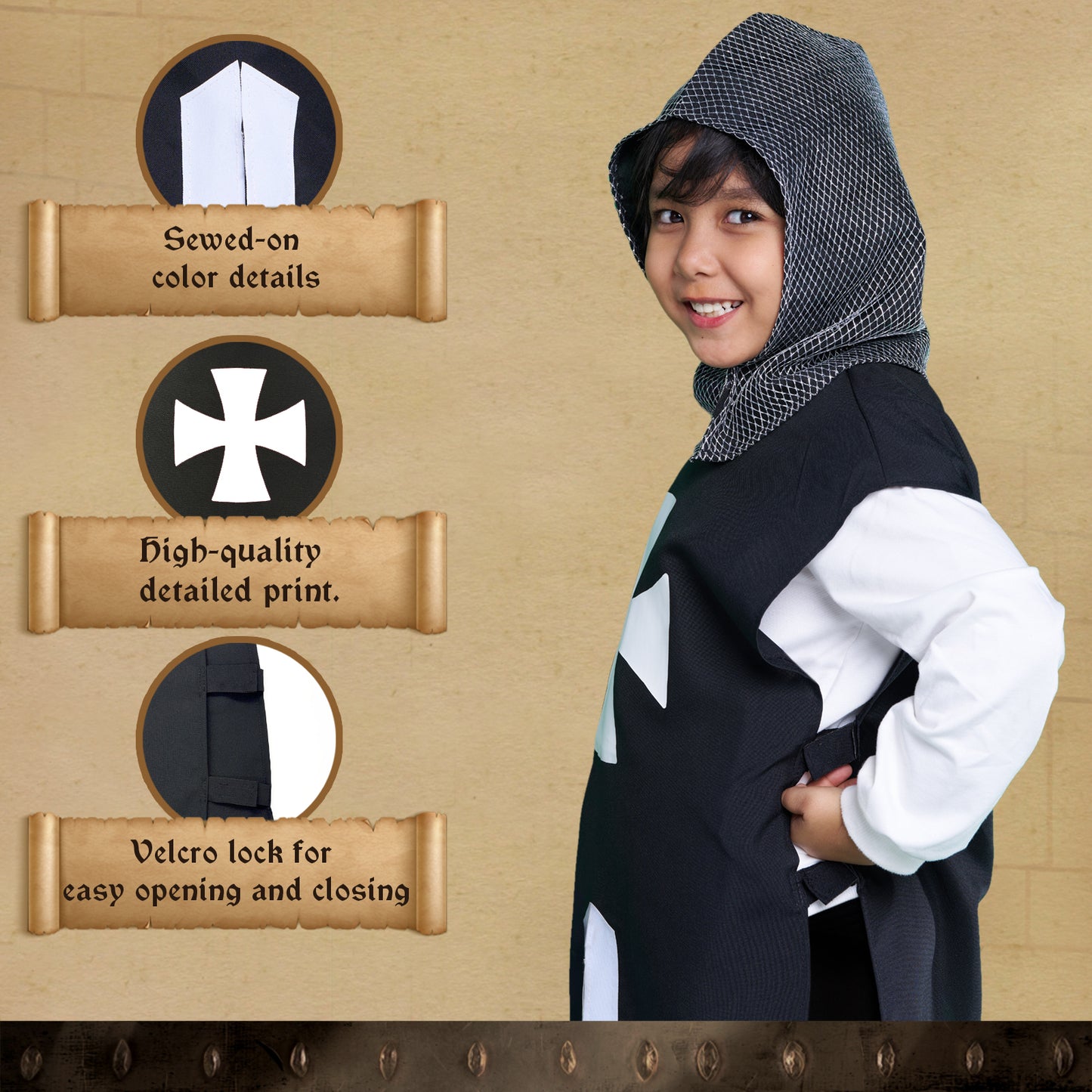1798 Templar Black / White - Medieval collection